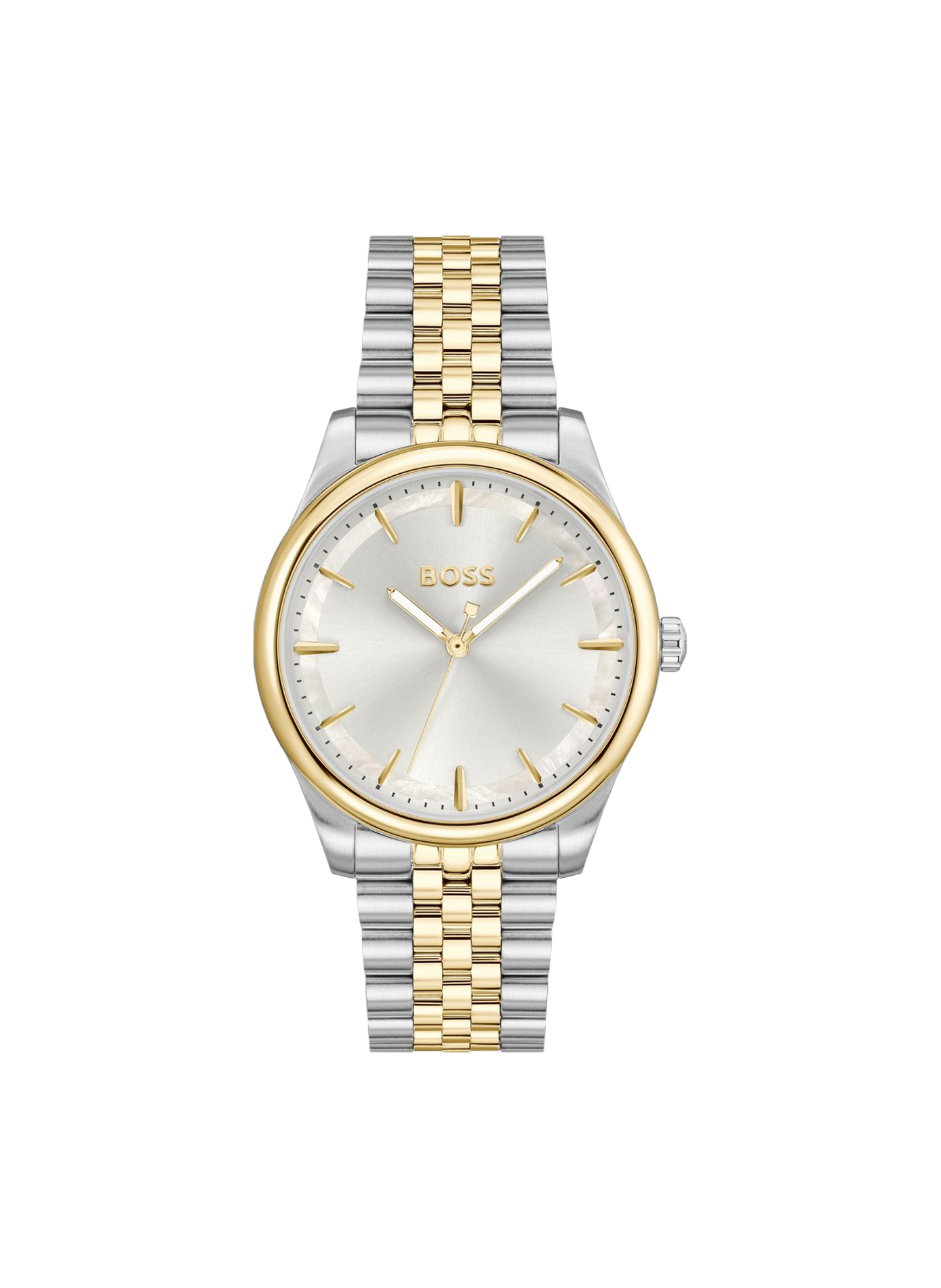 Montre quartz en acier bicolore BOSS Argent