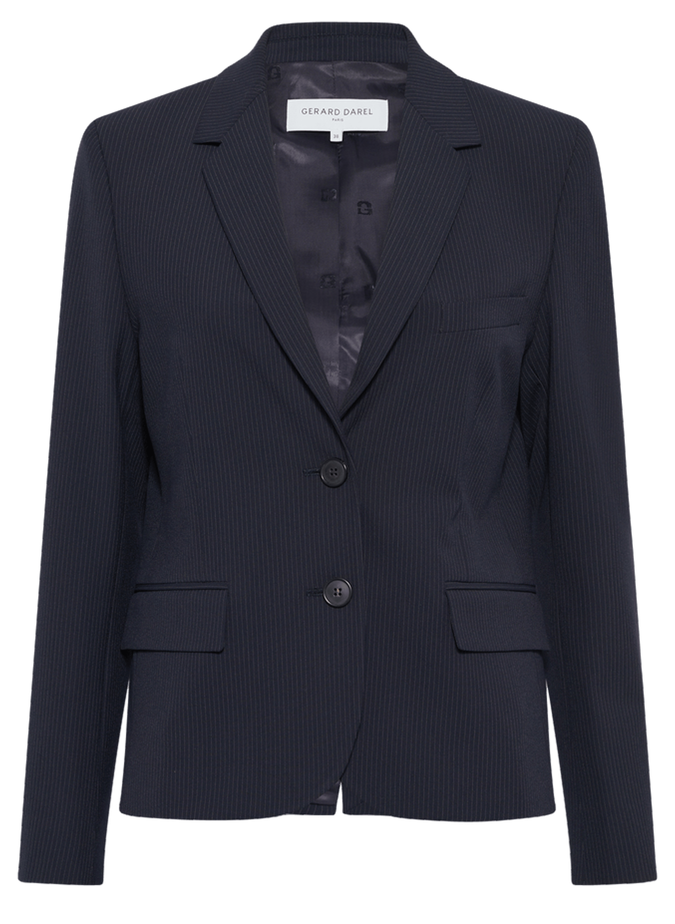 Veste de tailleur à fines rayures - tayana GERARD DAREL Bleu