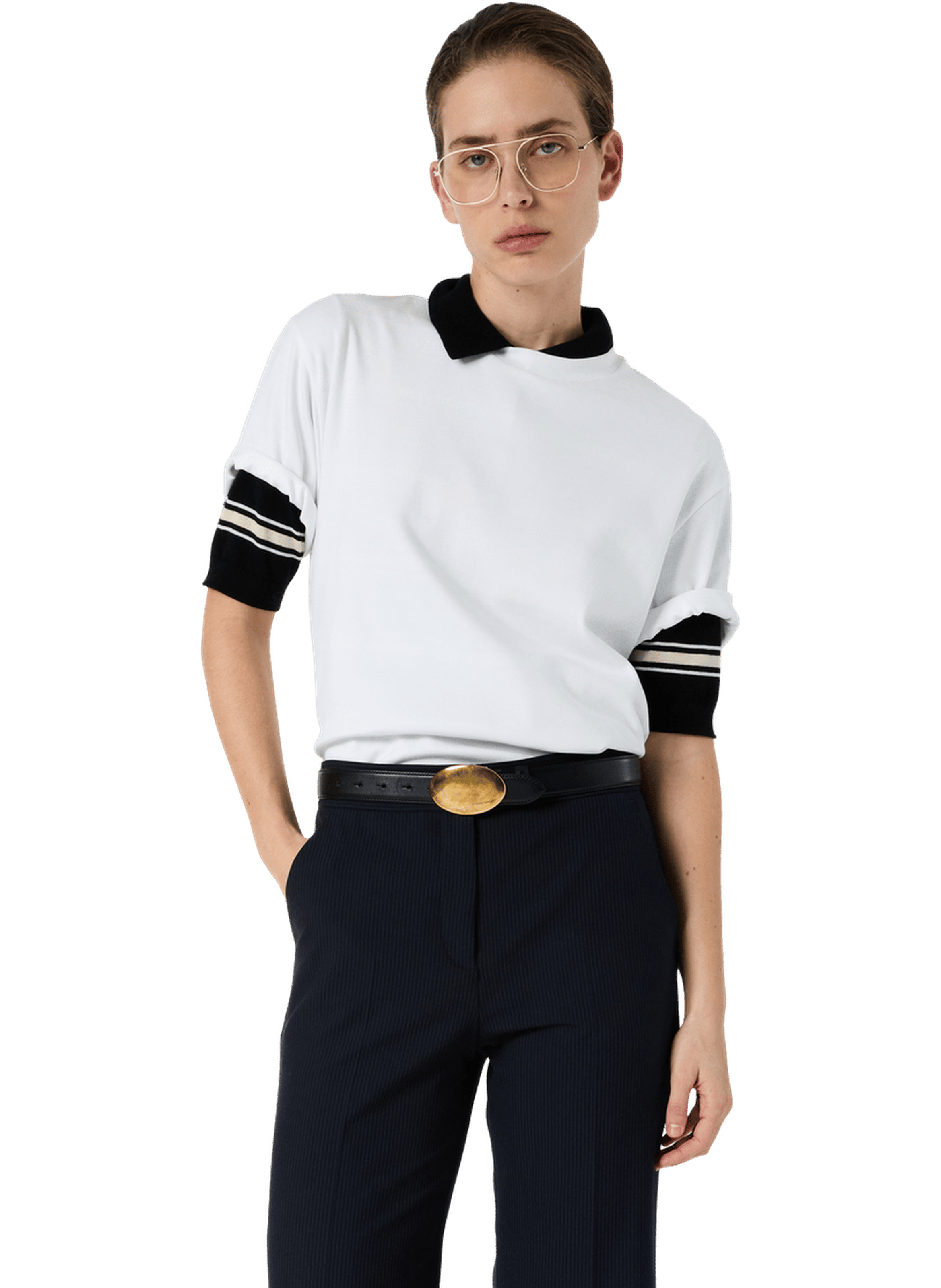 T-shirt uni en coton - mayae GERARD DAREL Blanc