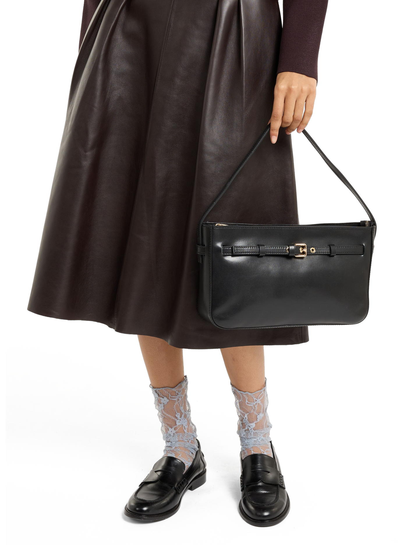 Sac épaule Hava en cuir SAISON 1865 Noir