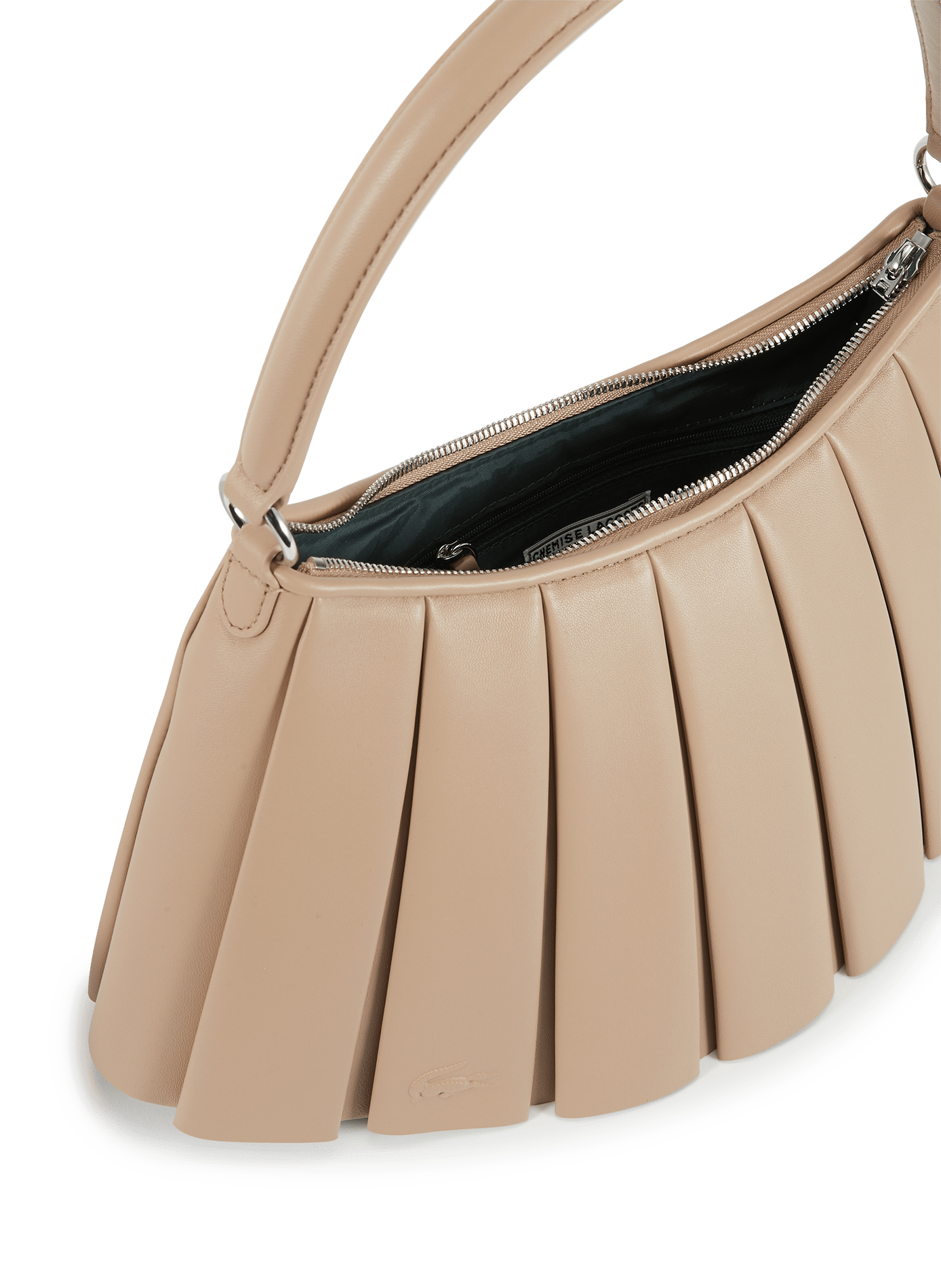 Sac moyen Lenglen en cuir de mouton LACOSTE Noir