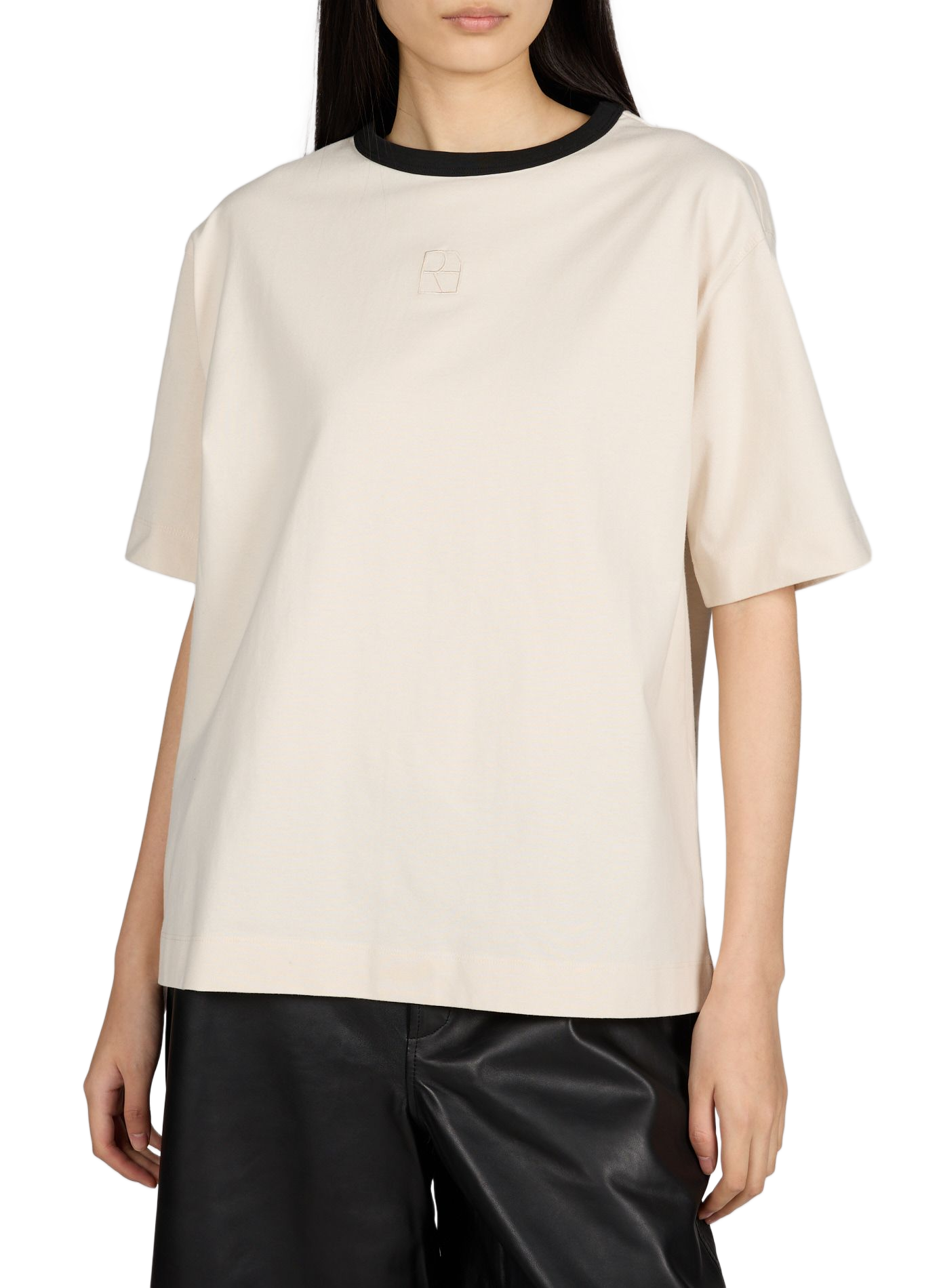 T-shirt en coton ROUGE EDIT Beige