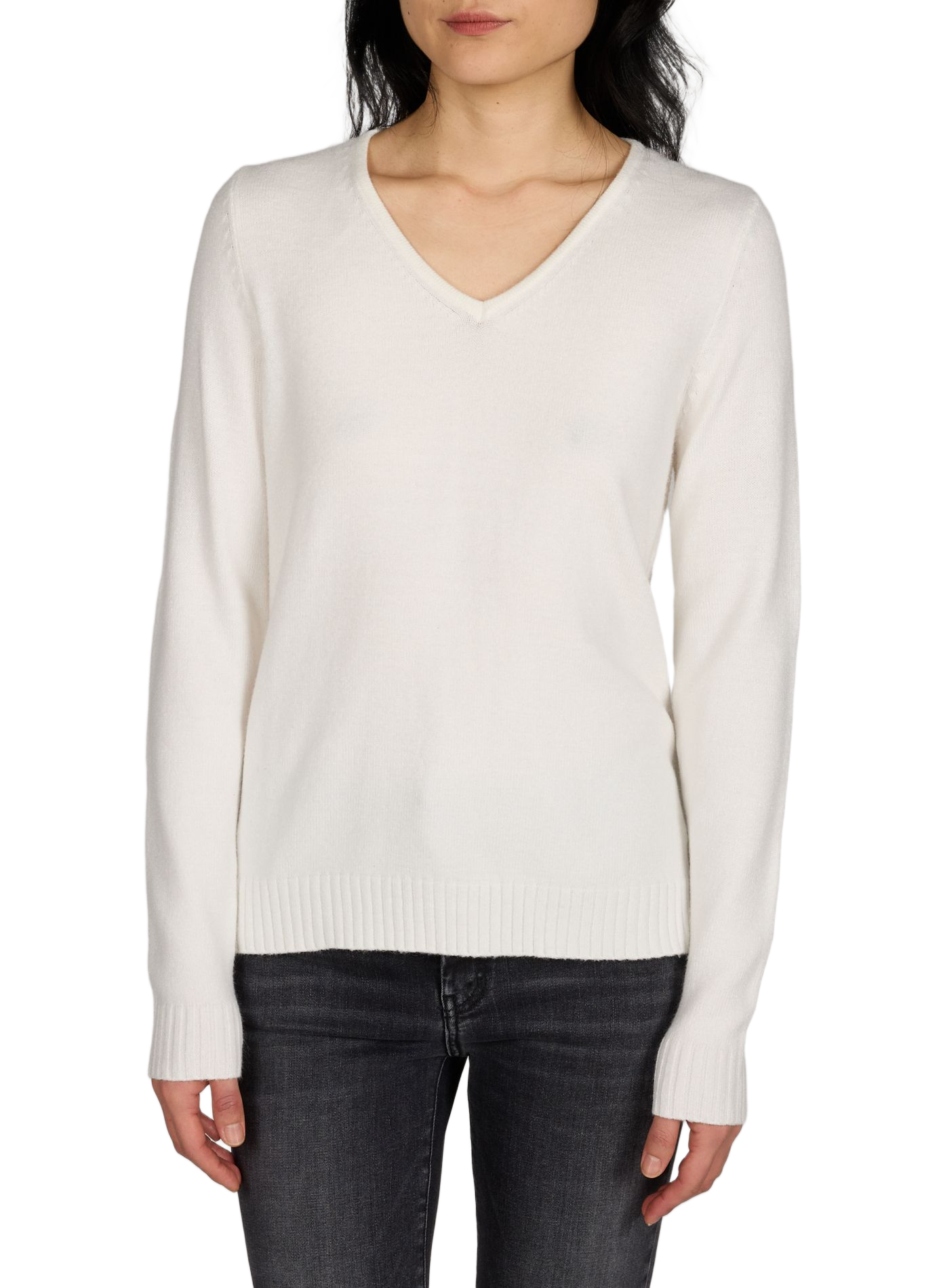 V-neck jumper VILA White