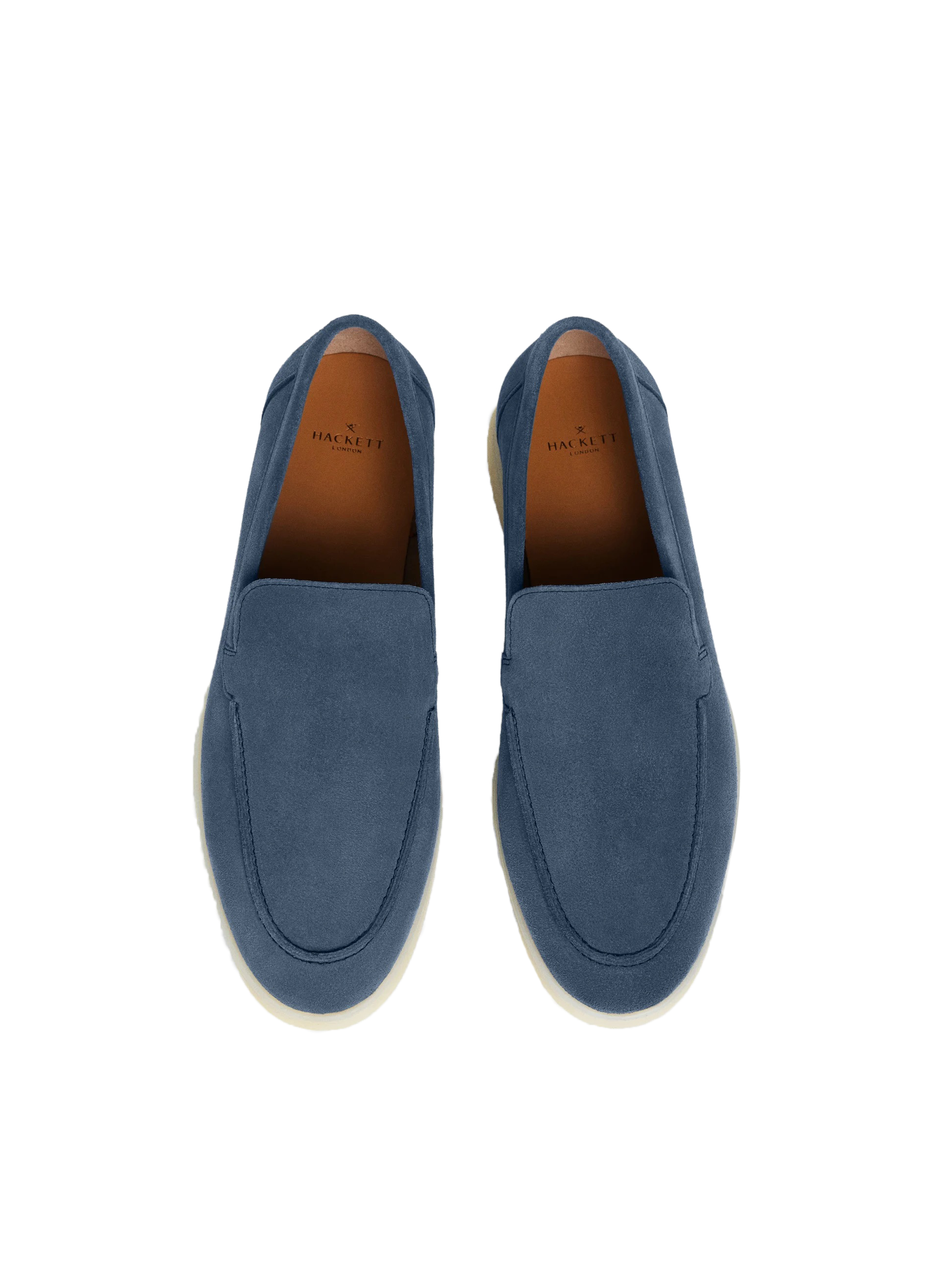 Mocassins en cuir daim HACKETT Bleu