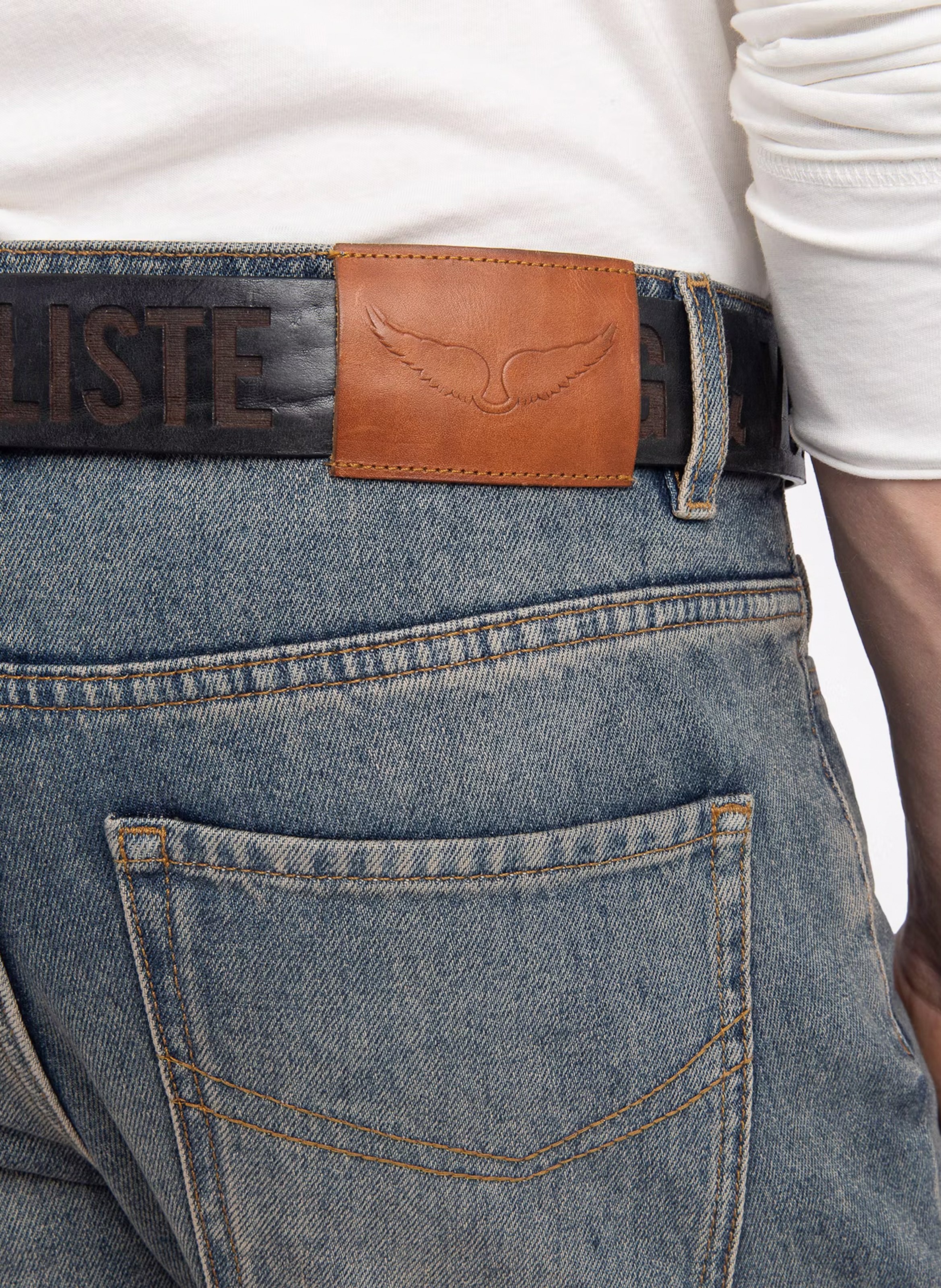 Jean droit en coton john ZADIG&VOLTAIRE Bleu