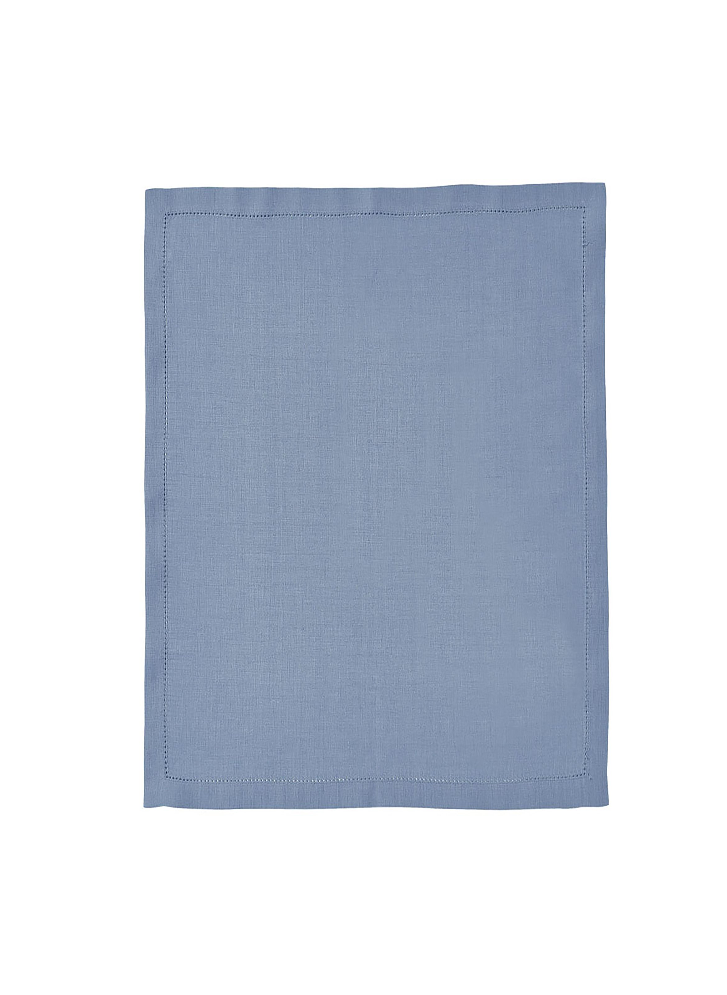 Serviette de table unie en lin, florence ALEXANDRE TURPAULT Bleu