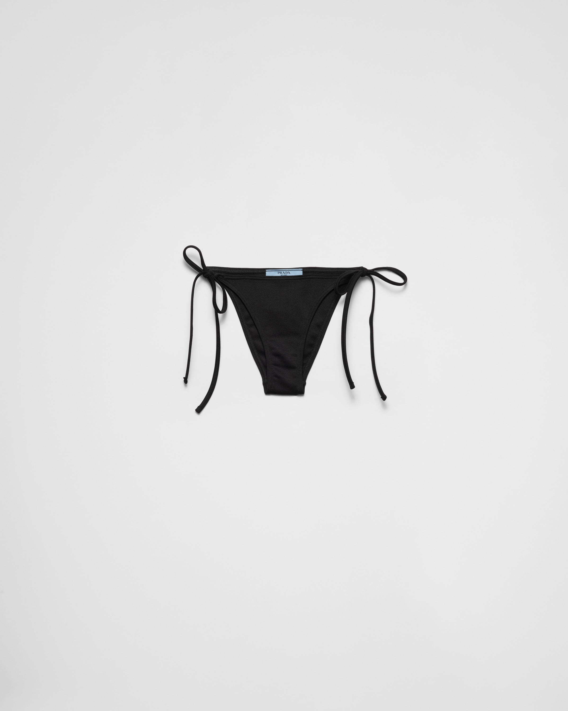 Bas de bikini en maille interlock PRADA Noir
