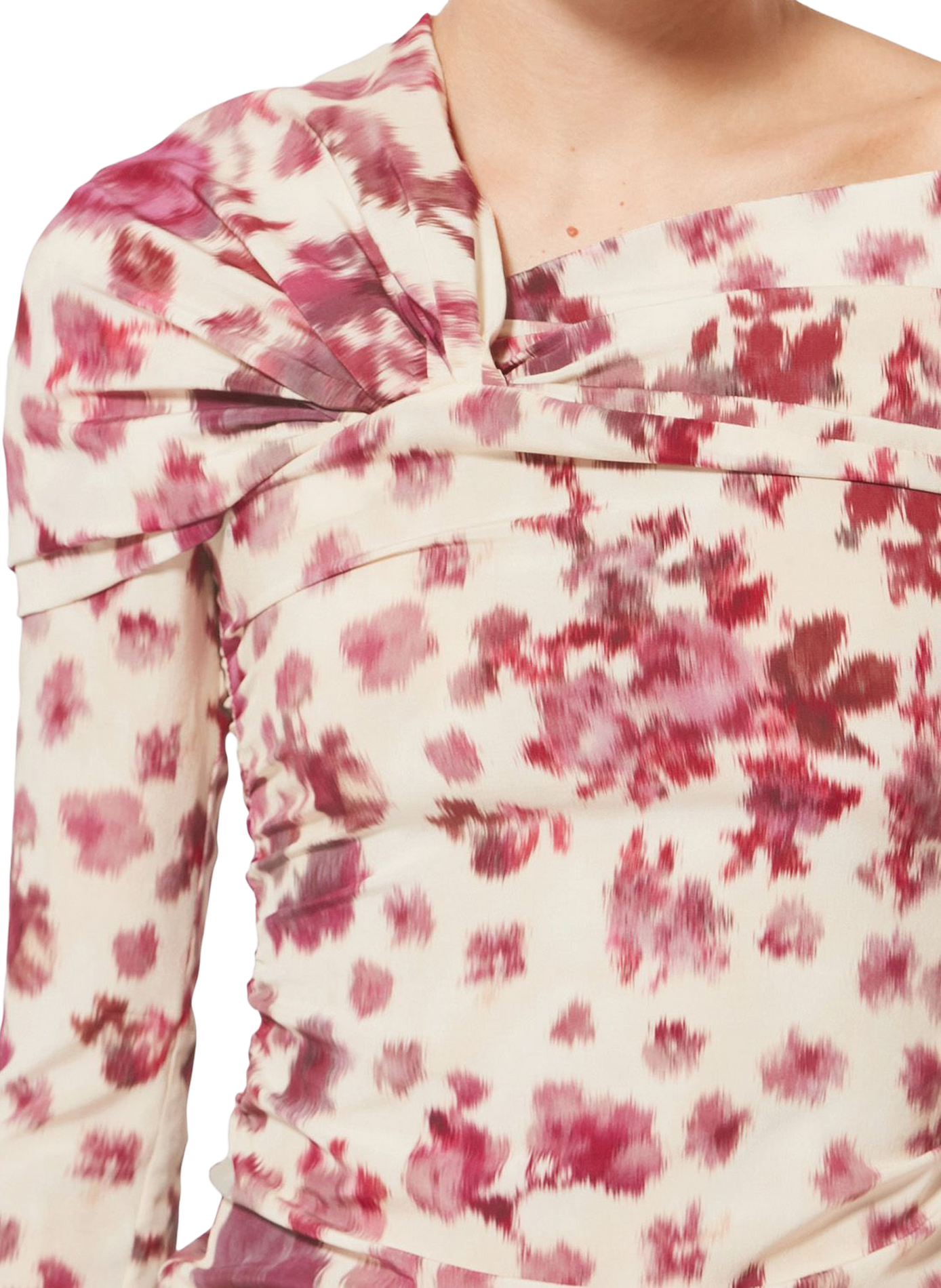 Draped silk stretch top ISABEL MARANT Pink