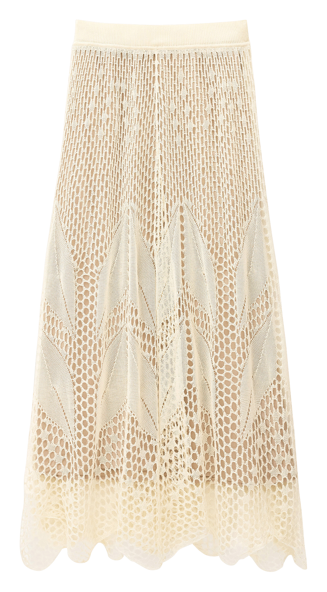 Jupe longue en coton bio ulysse BA&SH Beige