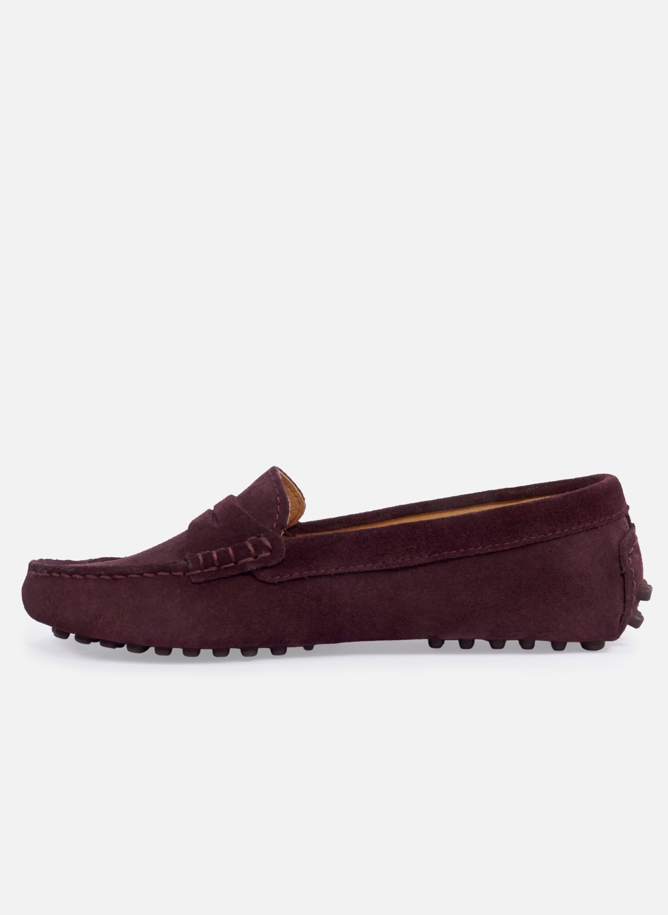 Dames suède leren mocassins JULES & JENN Rood