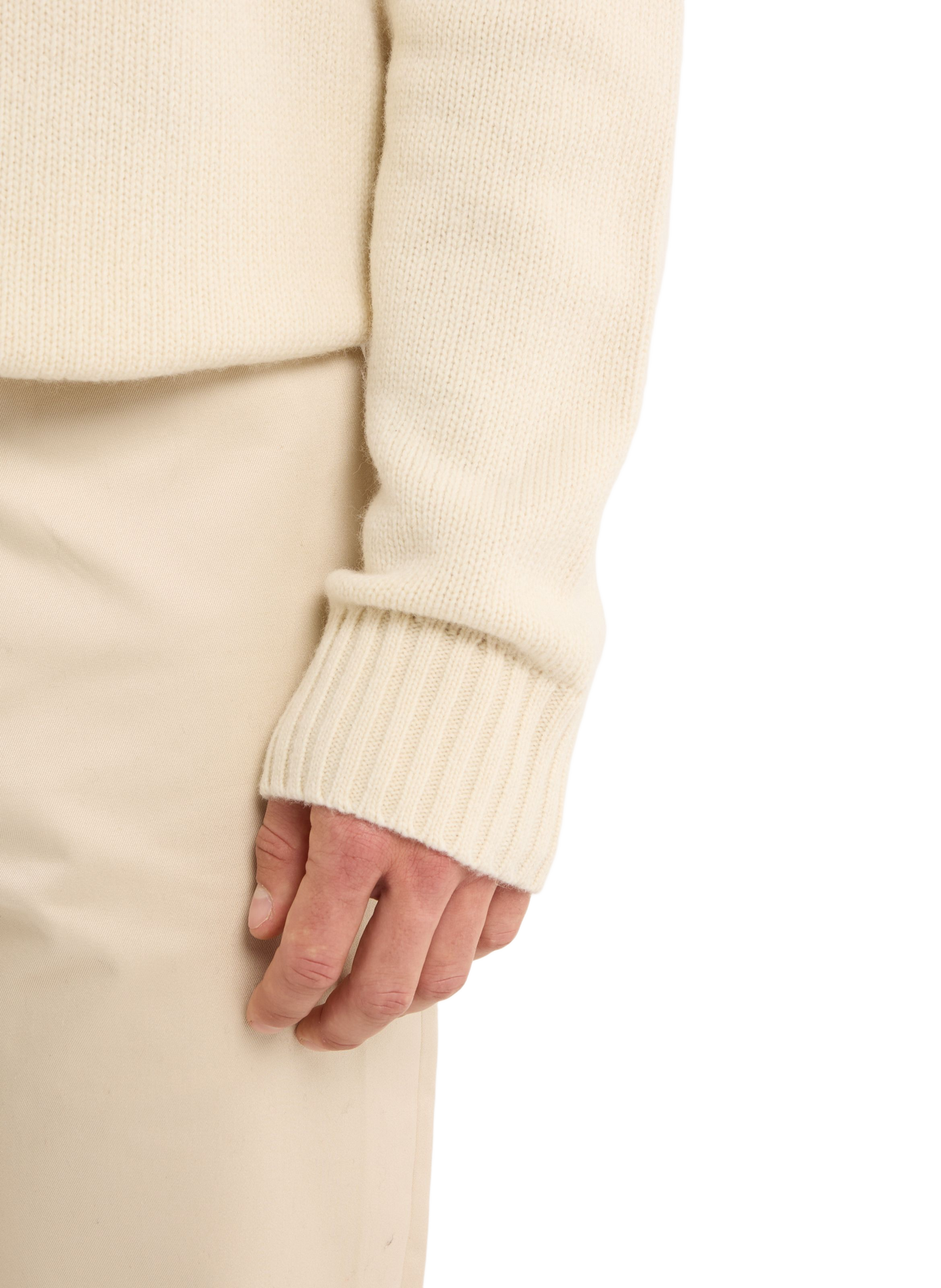 Wool high-neck jumper SAISON 1865 Beige