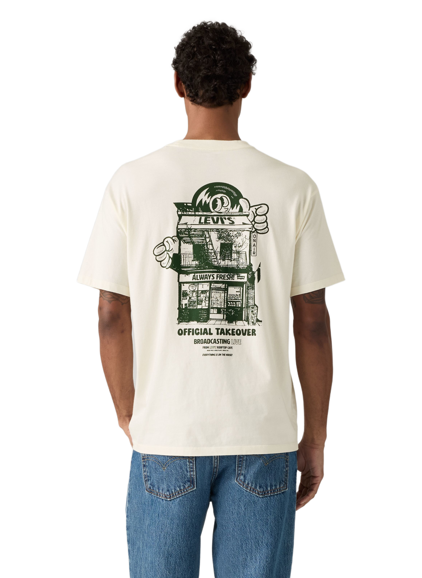 Printed T-shirt LEVI'S Beige
