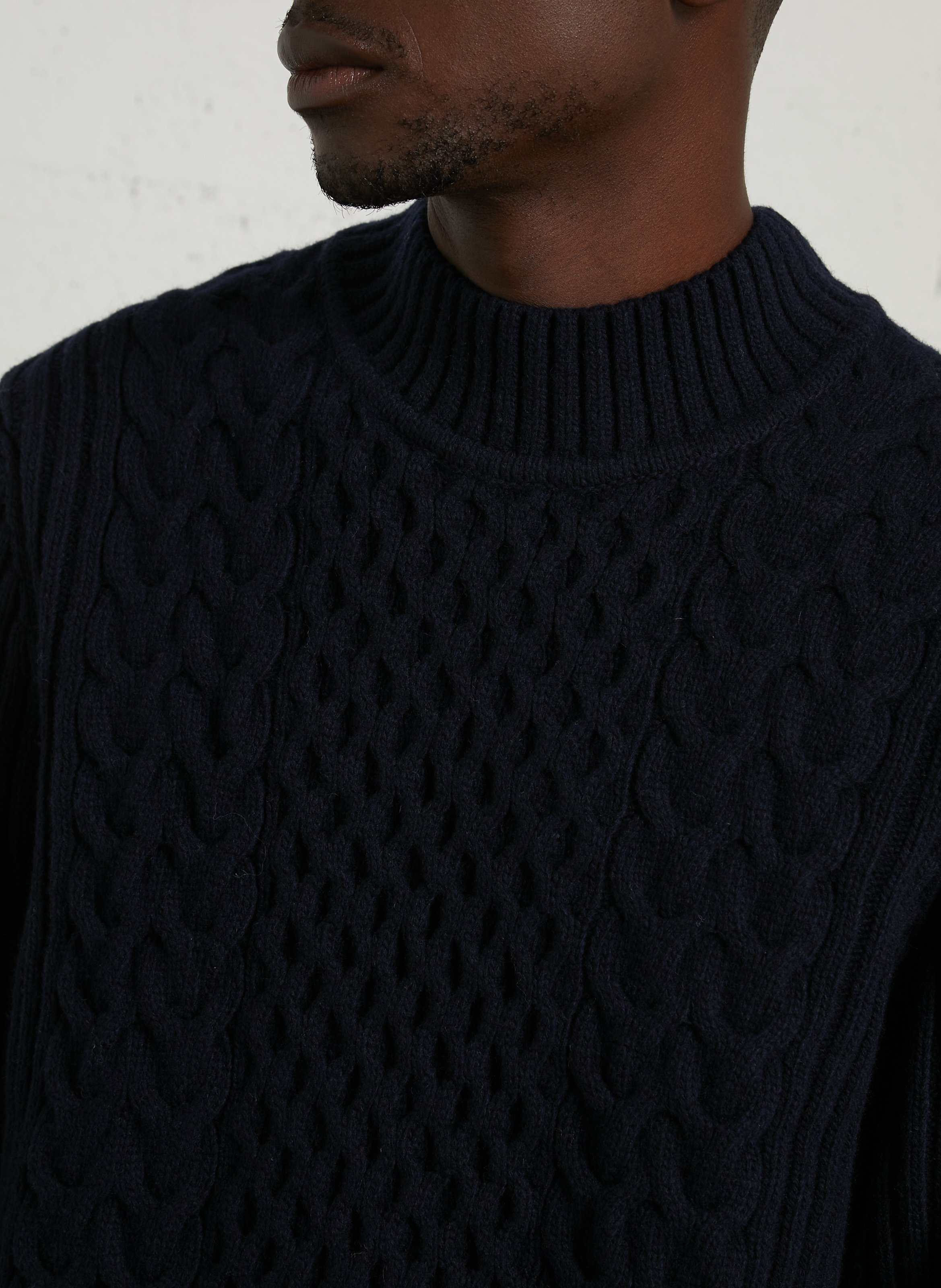 Pull droit en laine mélangée ARMOR-LUX Bleu
