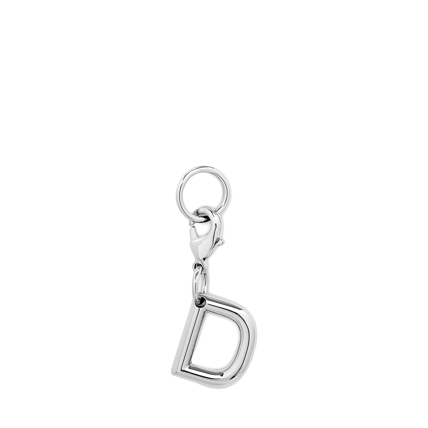 Charme métallique argenté lancel lettre d. LANCEL Argent