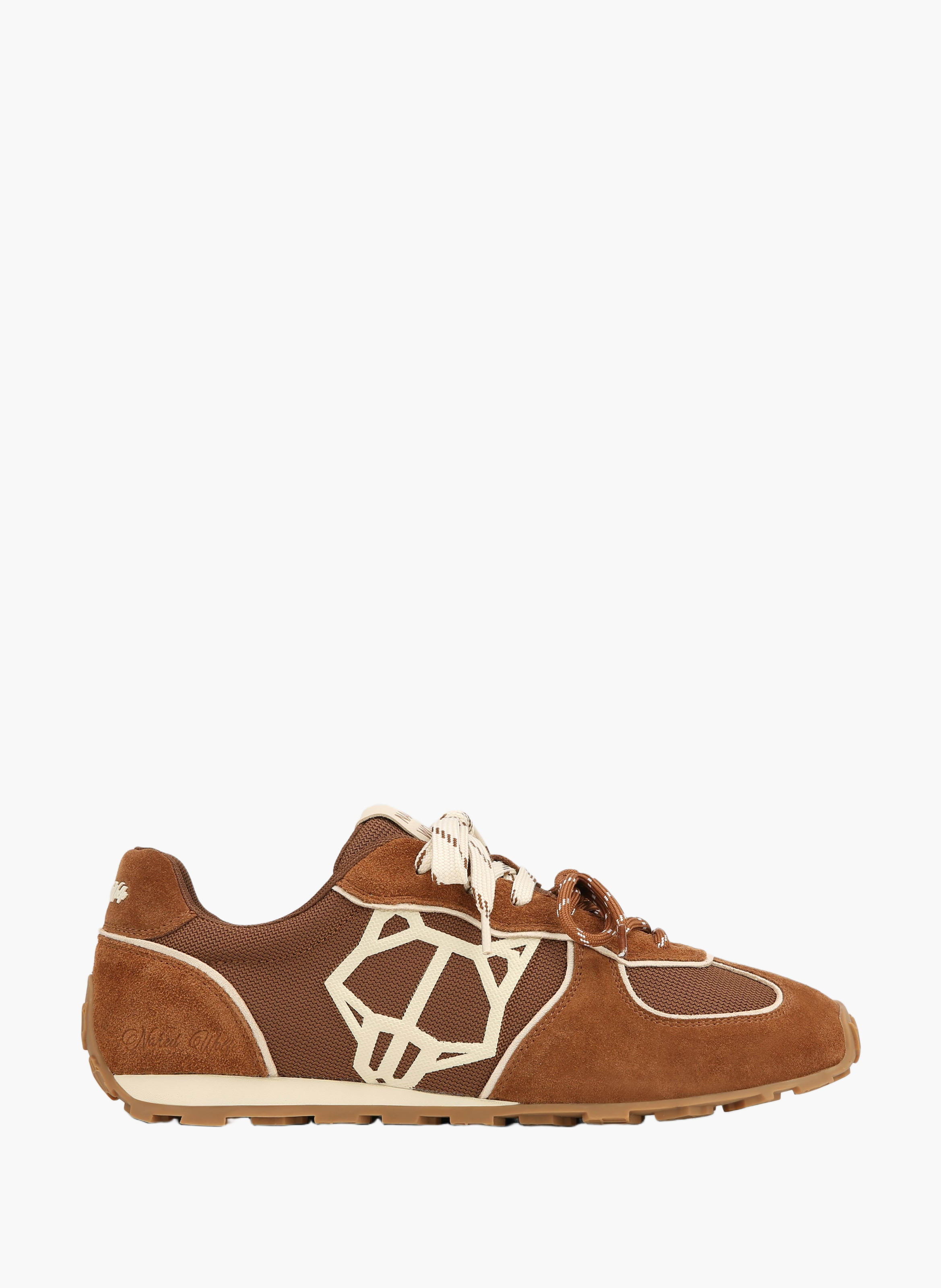 Baskets lightning en mesh NAKED WOLFE Marron