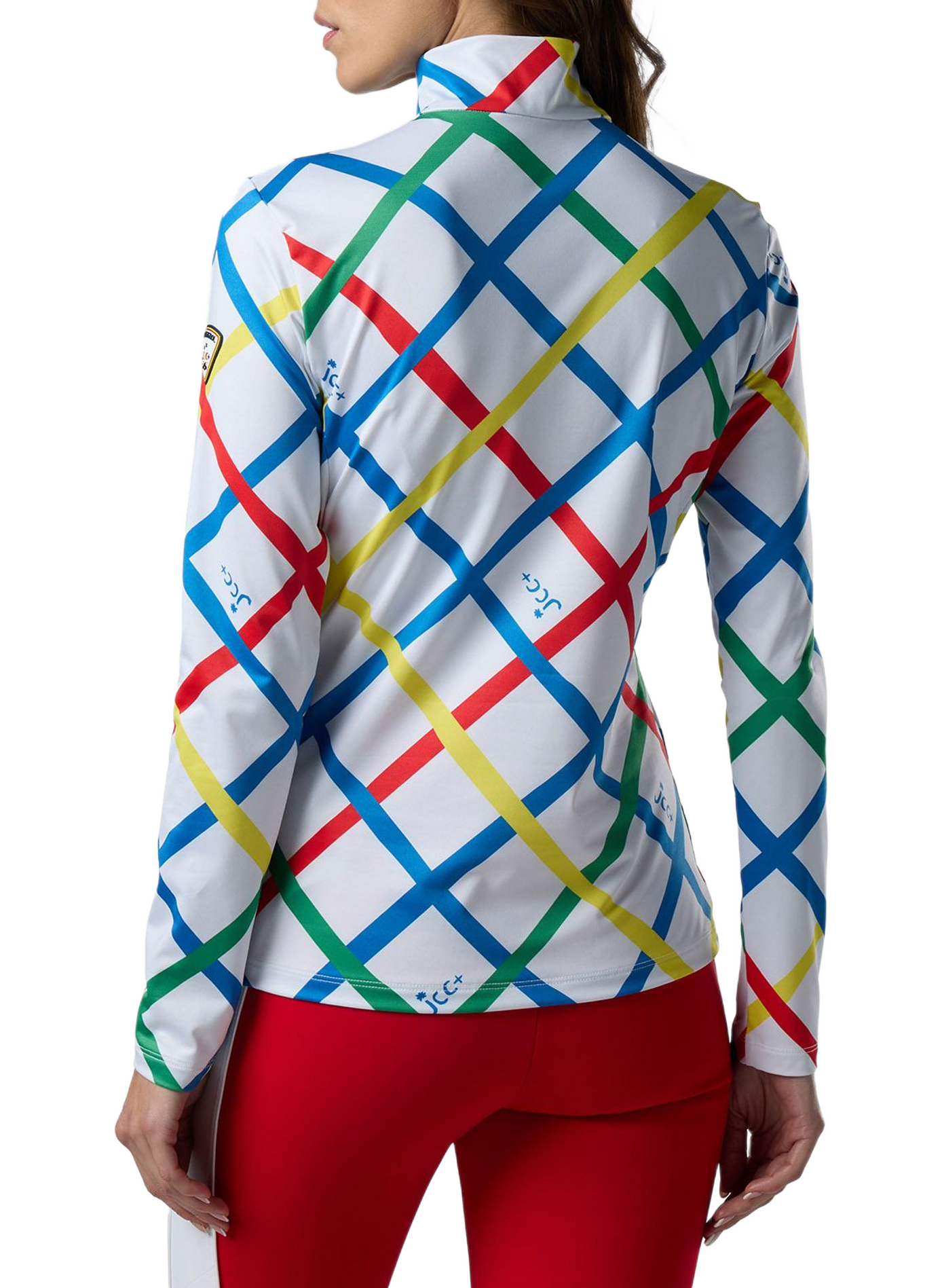 Gerader Pulli mit Stehkragen und Reißverschluss. ROSSIGNOL Mehrfarbig