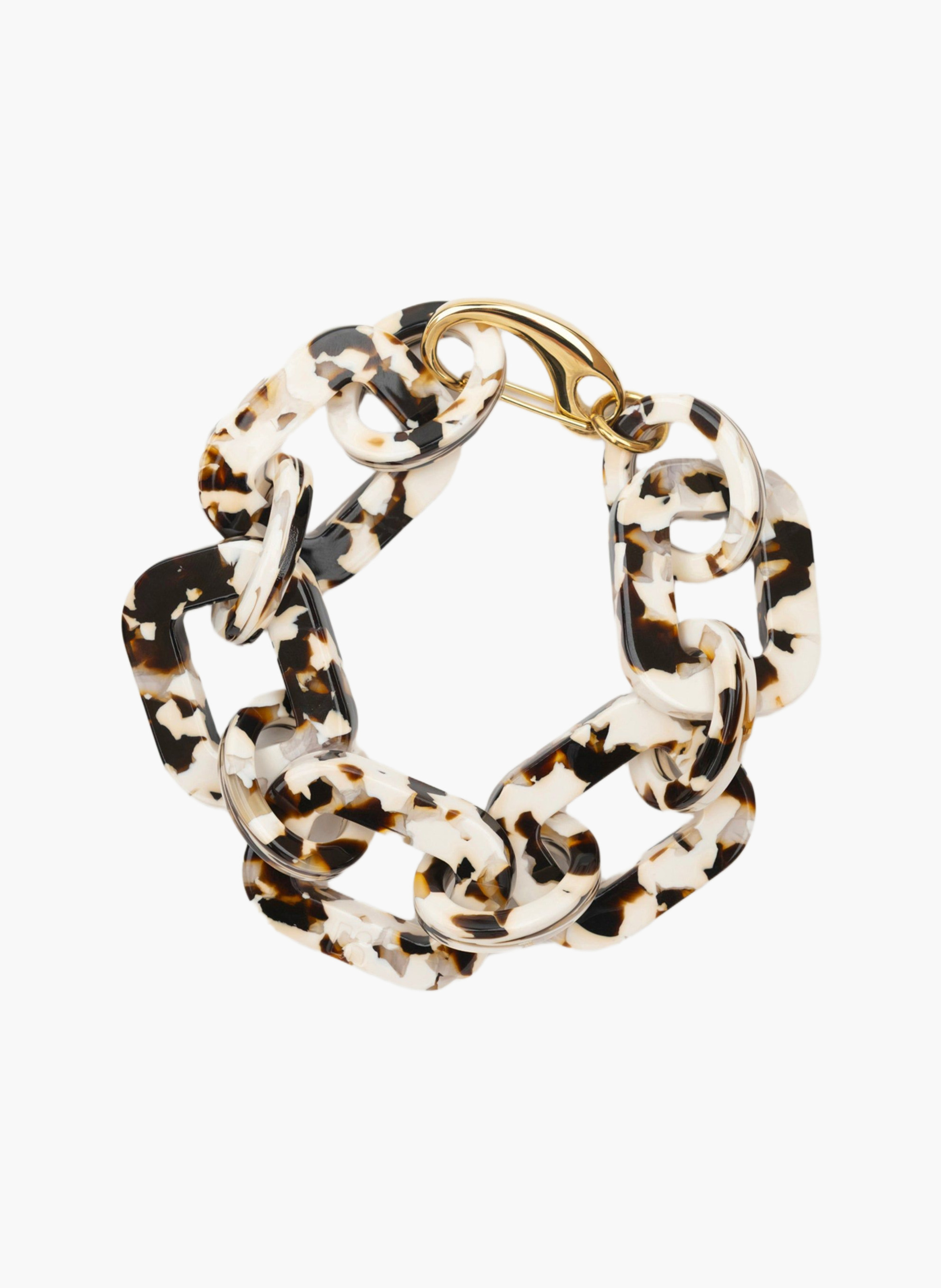 Bracelet astre en acétate de cellulose MarronKURAGE GINZA