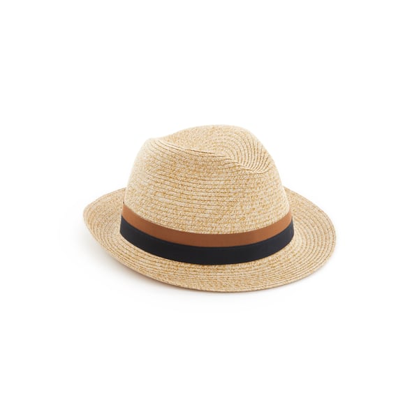 Saison Straw Panama Hat In Multicolour