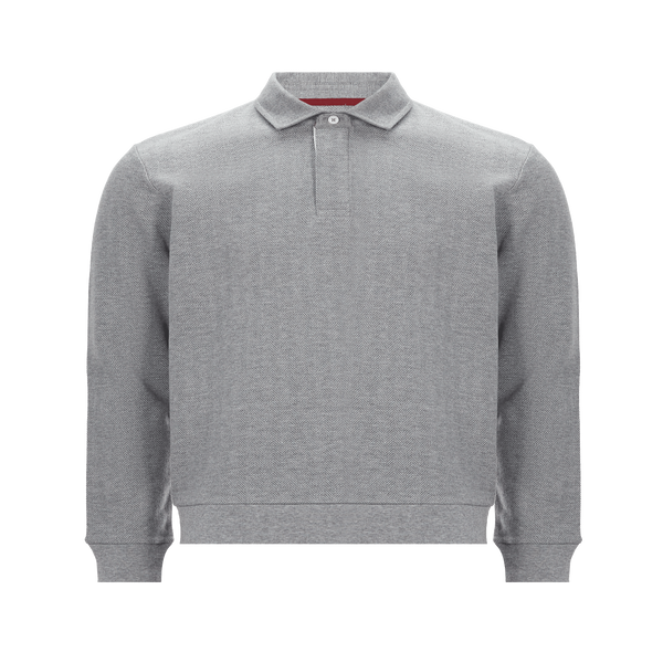 Hackett Cotton Polo Shirt In Grey
