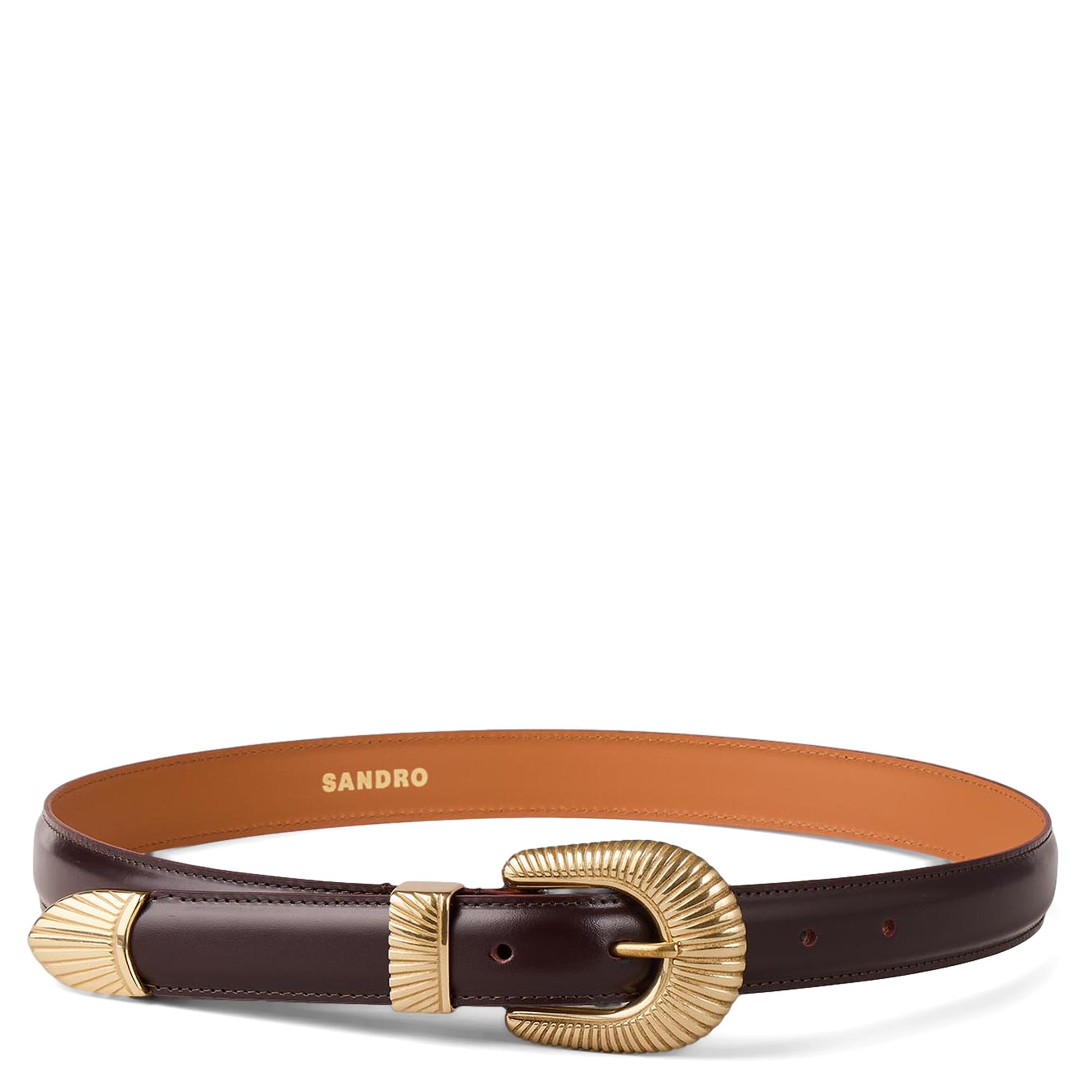 Ceinture en cuir  Bordeaux