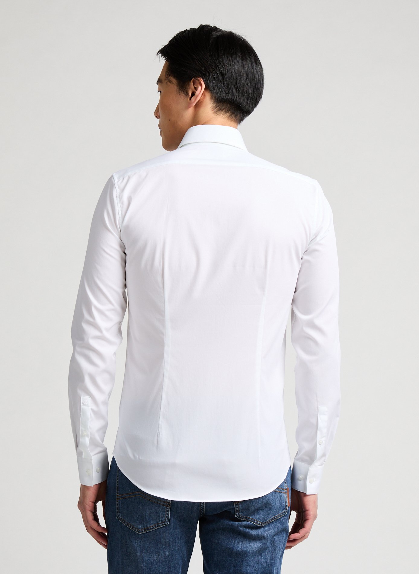 Chemise slim unie  CALVIN KLEIN Blanc