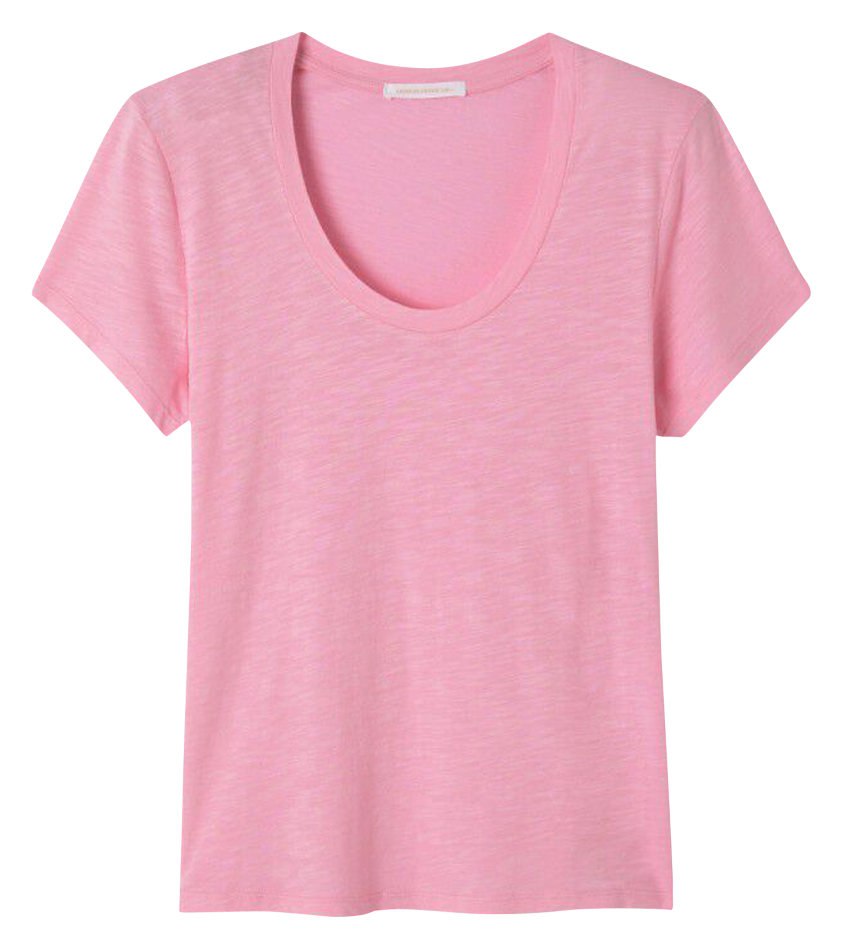 Tee-shirt col rond en coton mélangé jacksonville AMERICAN VINTAGE Rose