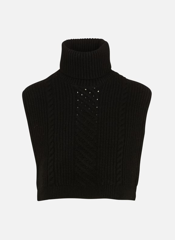 Col amovible en laine liame Noir by MAISON 123 MAISON 123 Col amovible en laine liame Noir
