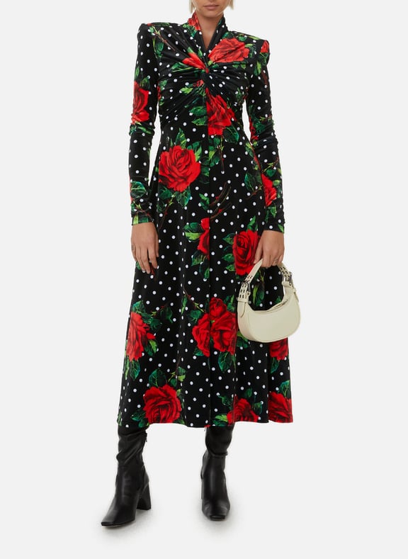Robe Aline en velours Multicolore by RICHARD QUINN RICHARD QUINN Robe Aline en velours Multicolore