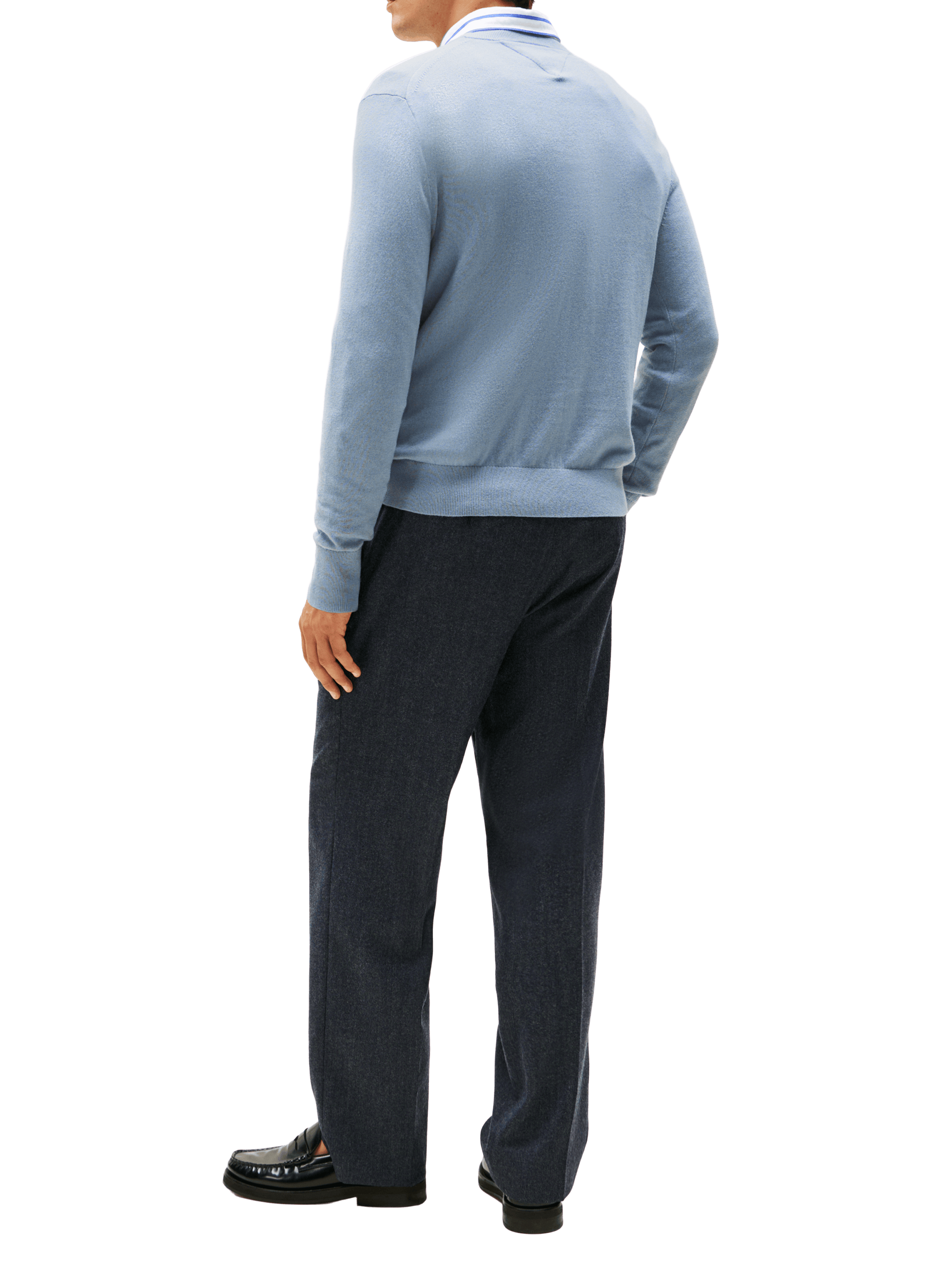 Cotton cable knit jumper TOMMY HILFIGER Blue