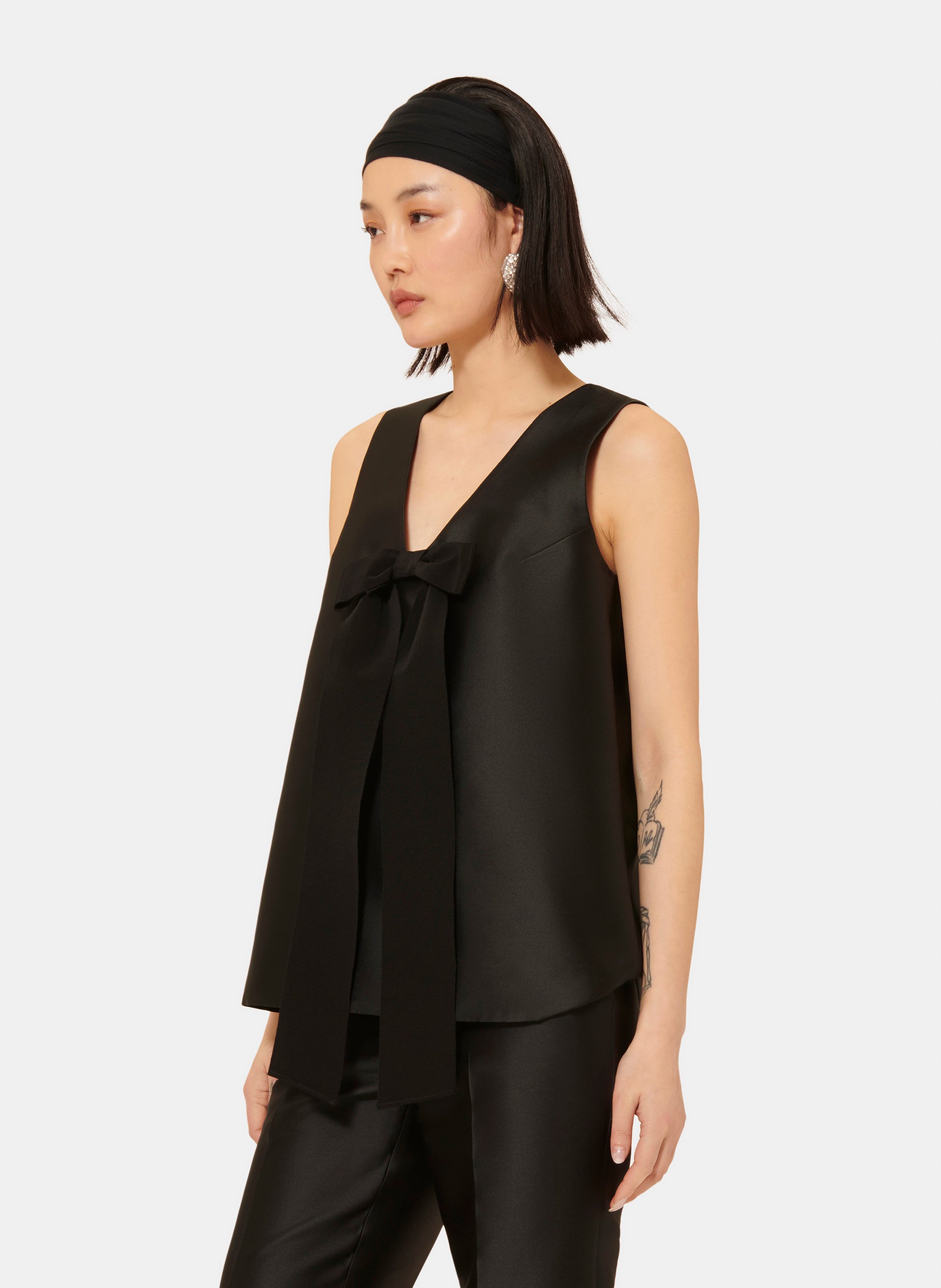 Top topaze TARA JARMON Noir