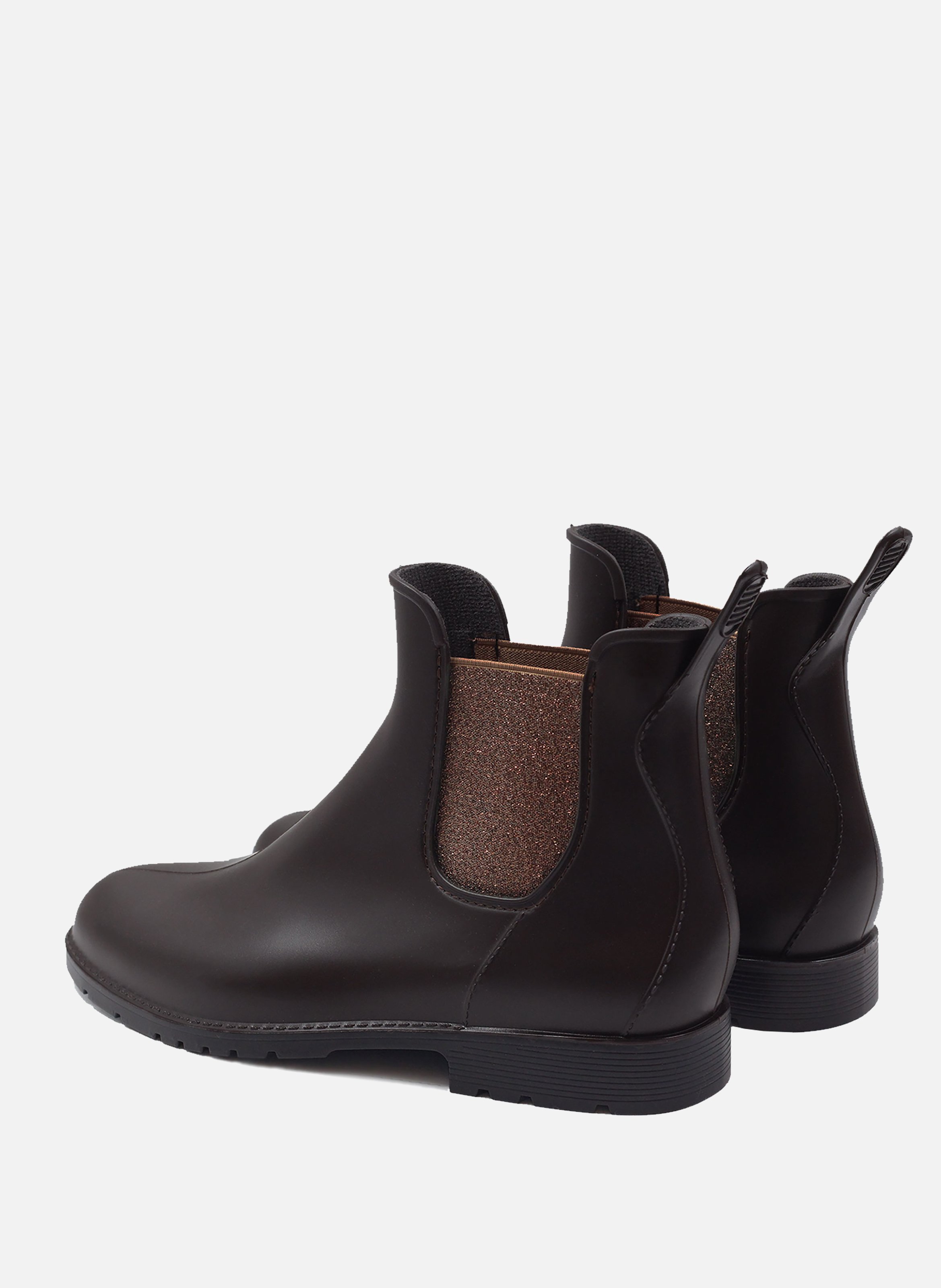 Bottines de pluie JULES & JENN Marron