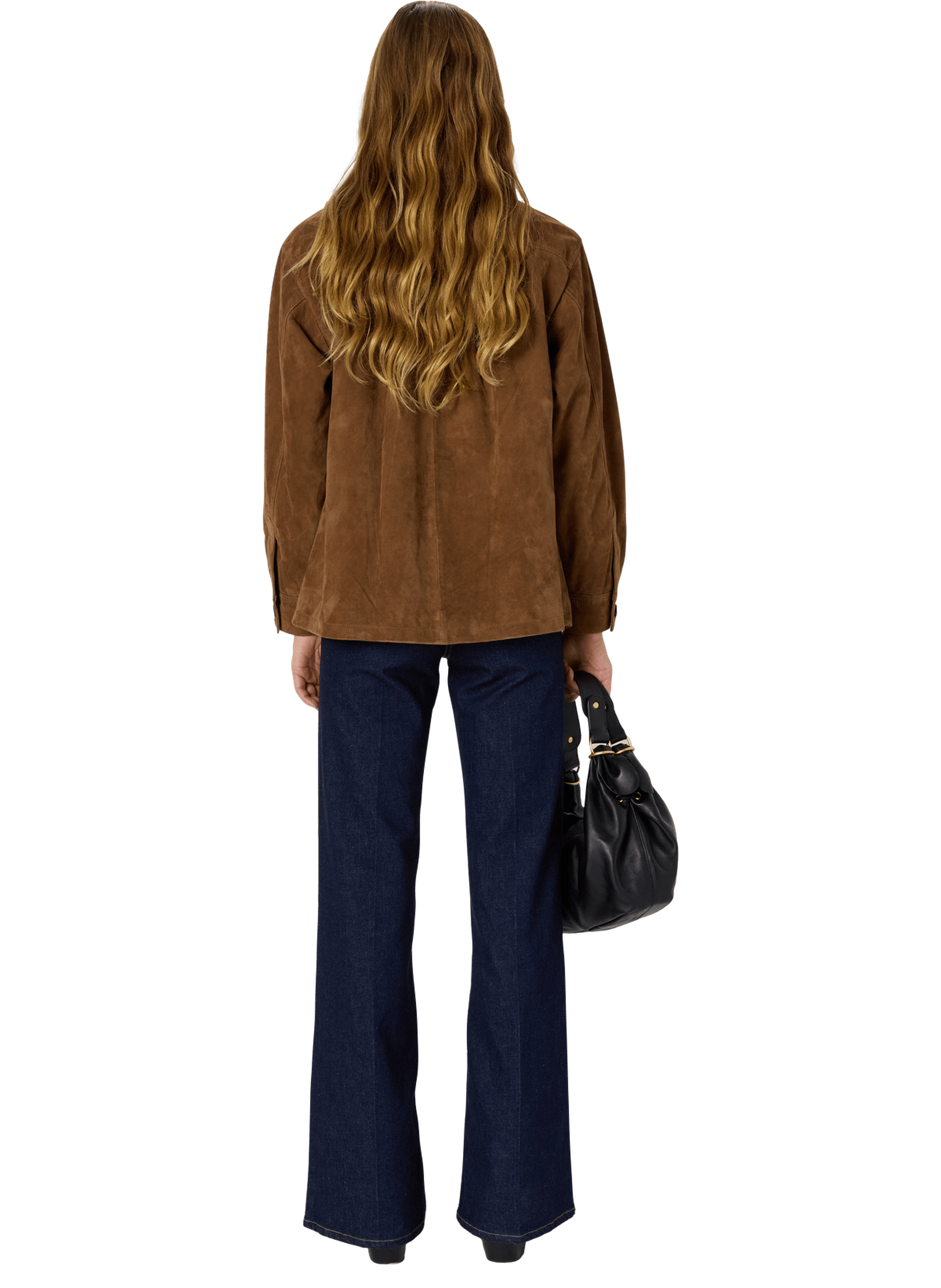 Surchemise en cuir velours - nomelie GERARD DAREL Beige