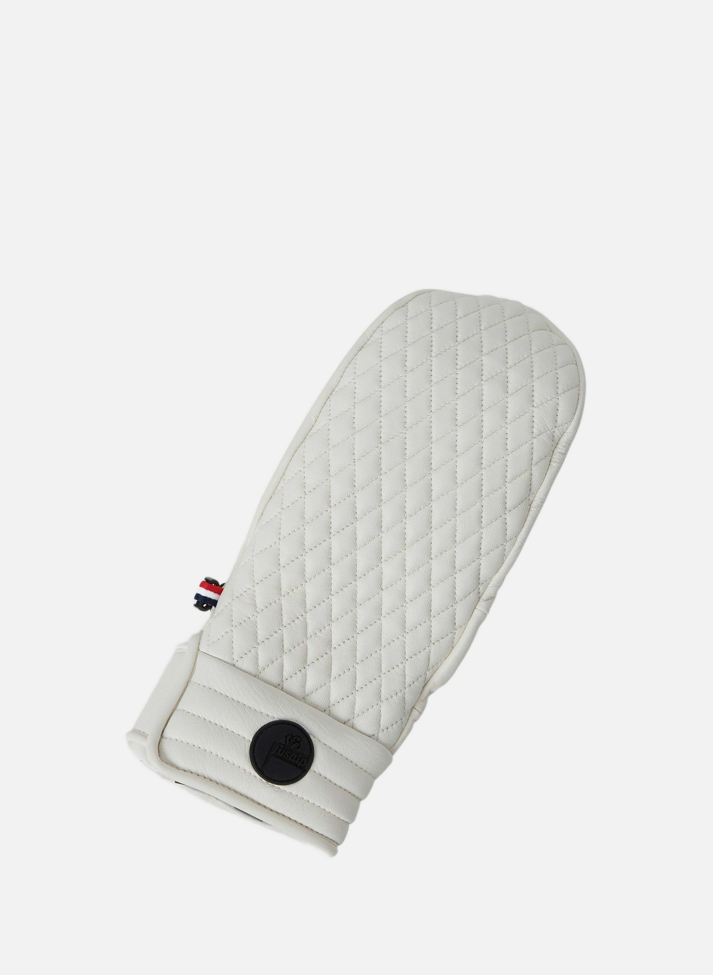 Moufles de ski athena mitten cuir de chevre FUSALP Blanc
