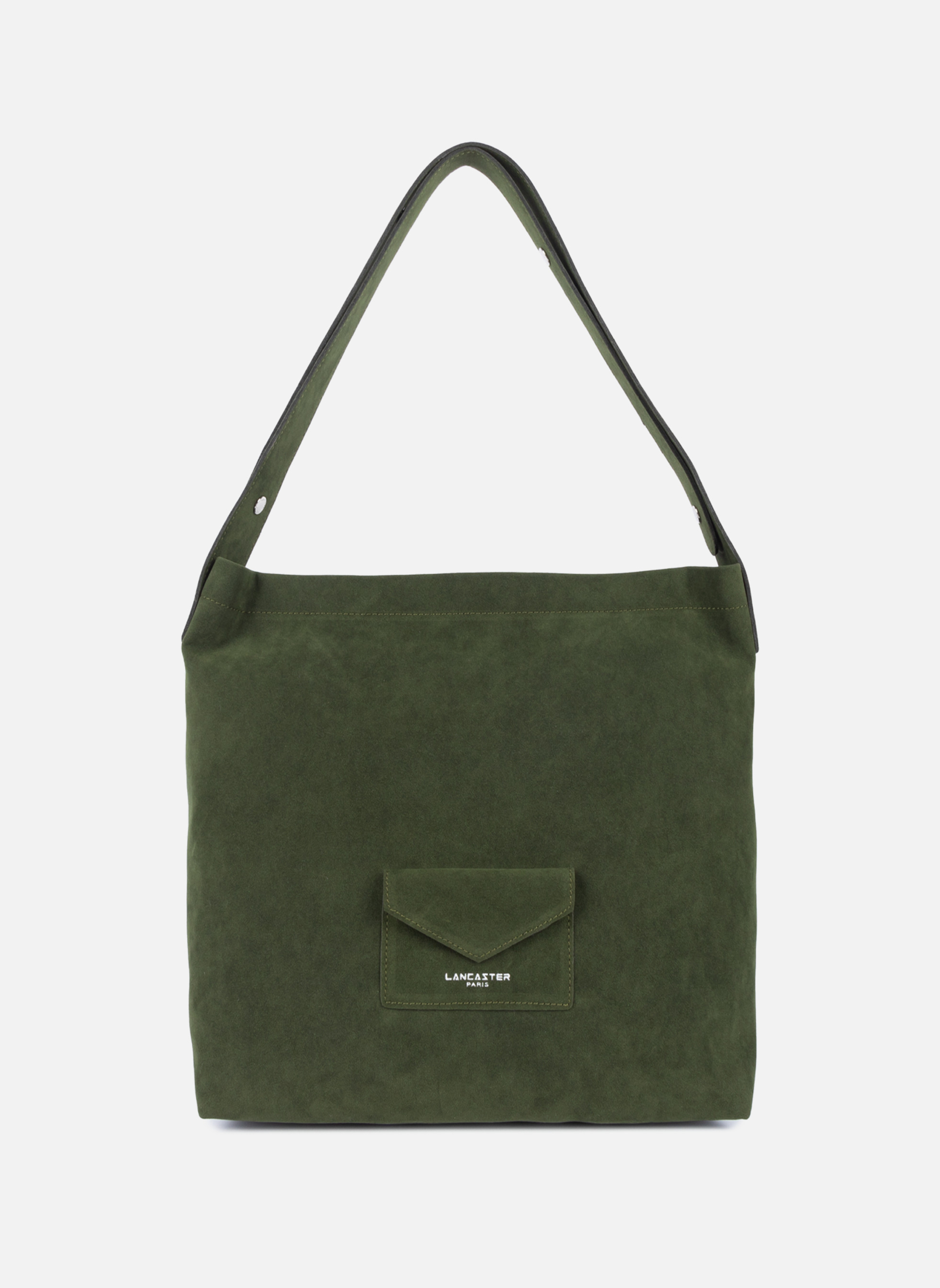 LANCASTER Sac seau - suédine kba Kaki