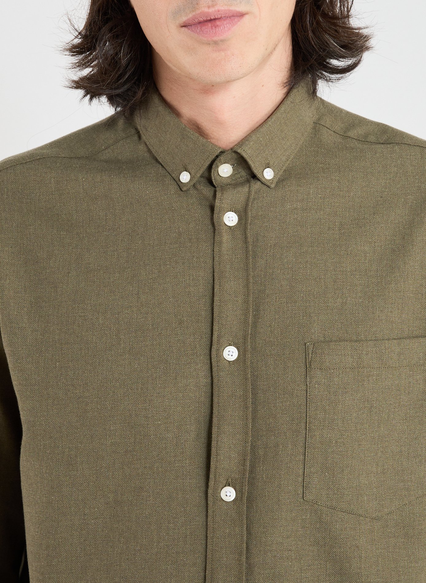  Cotton shirt AU PRINTEMPS PARIS Khaki