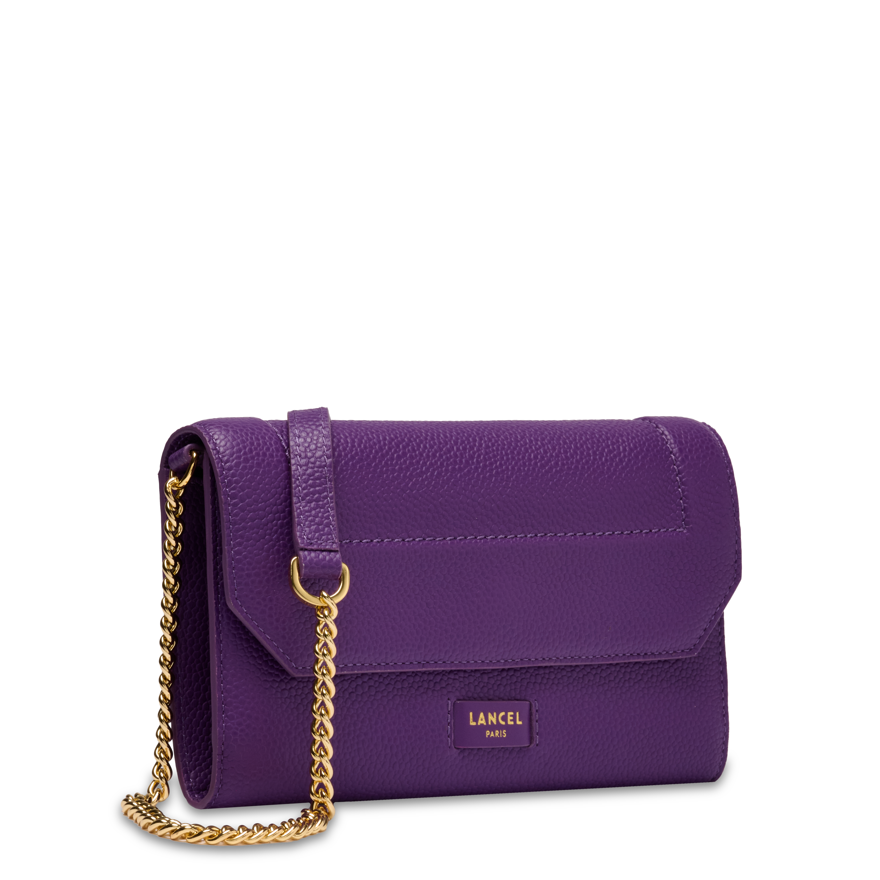 Portefeuille chaine ninon de lancel en cuir LANCEL Violet