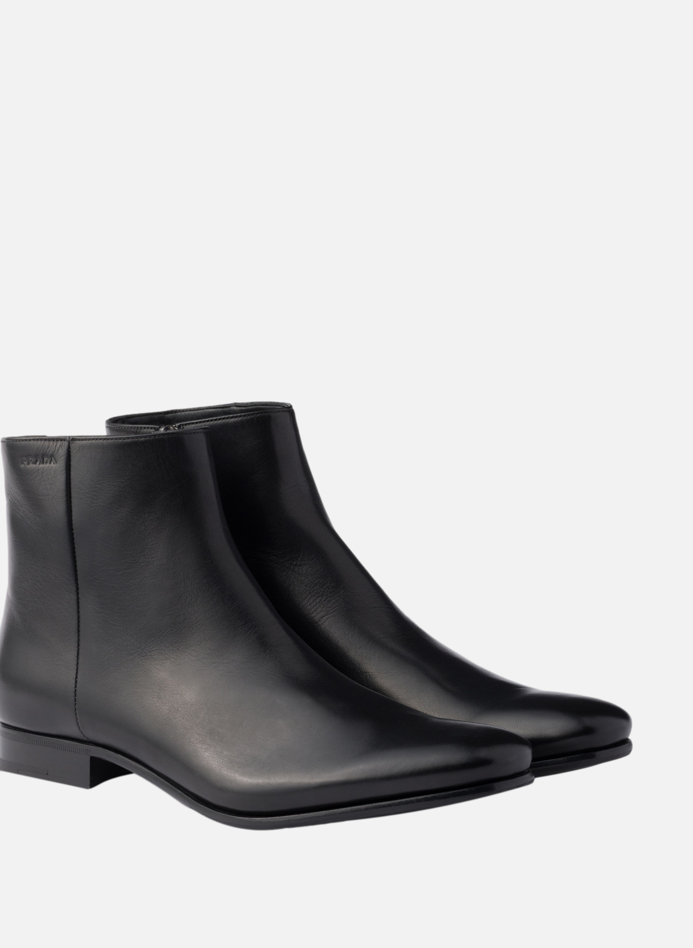 Bottines en cuir PRADA Noir