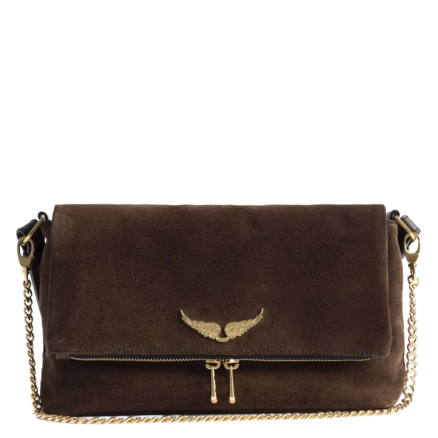 ZADIG&VOLTAIRE Sac bandoulière en cuir rocky ii Marron