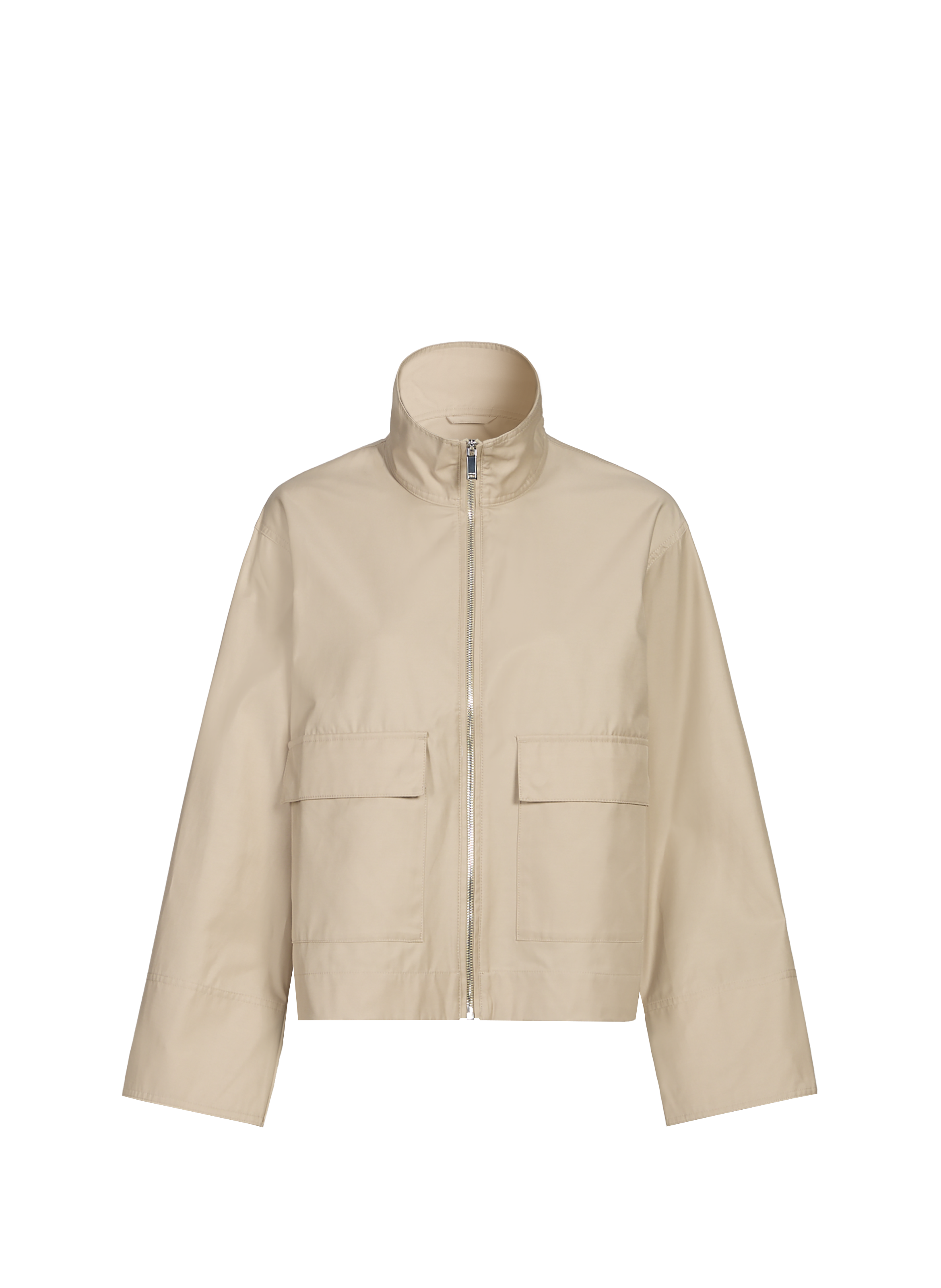 Short cotton-blend jacket CALVIN KLEIN Beige