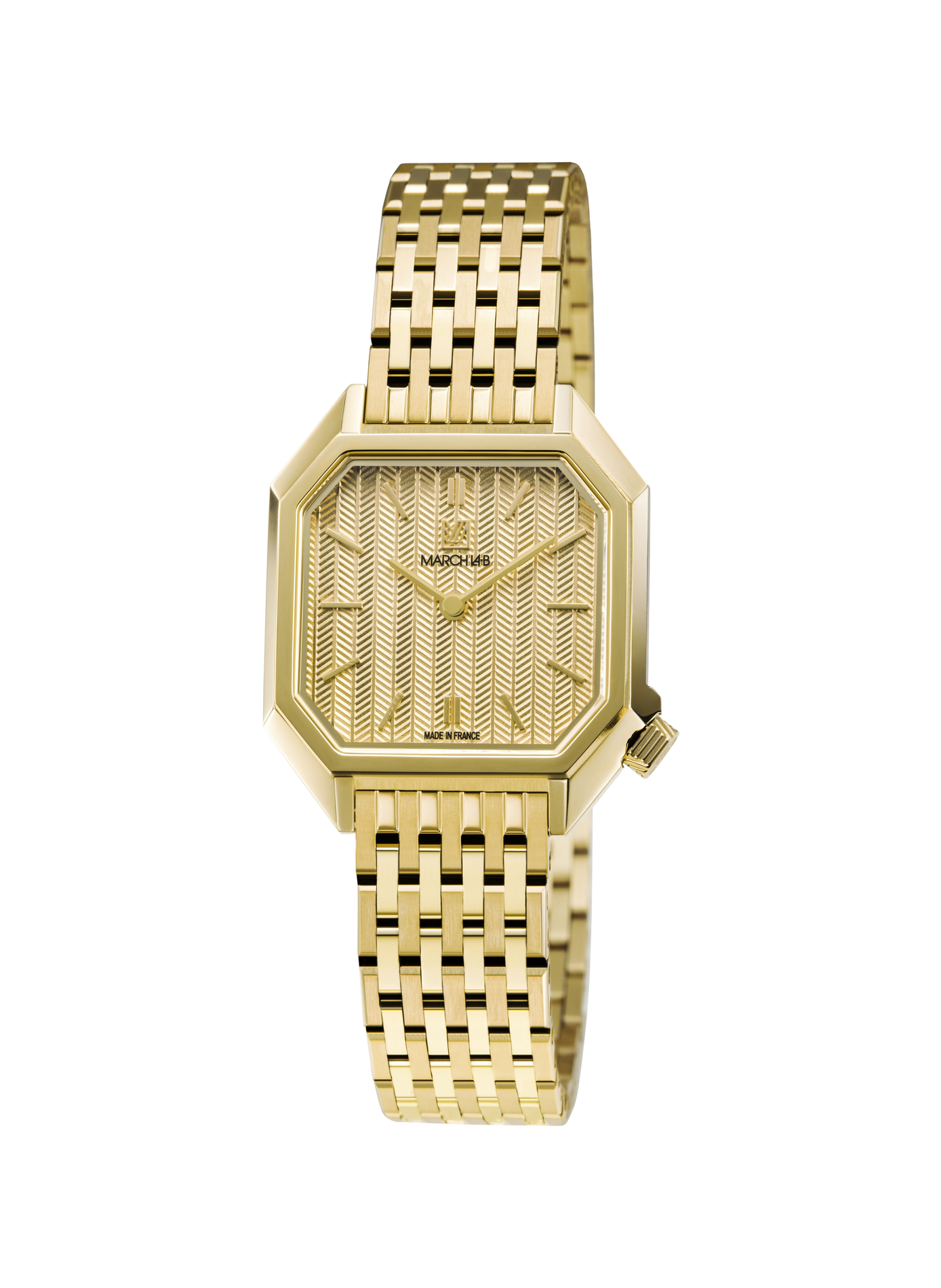 Montre quartz bracelet acier MARCH LAB Doré