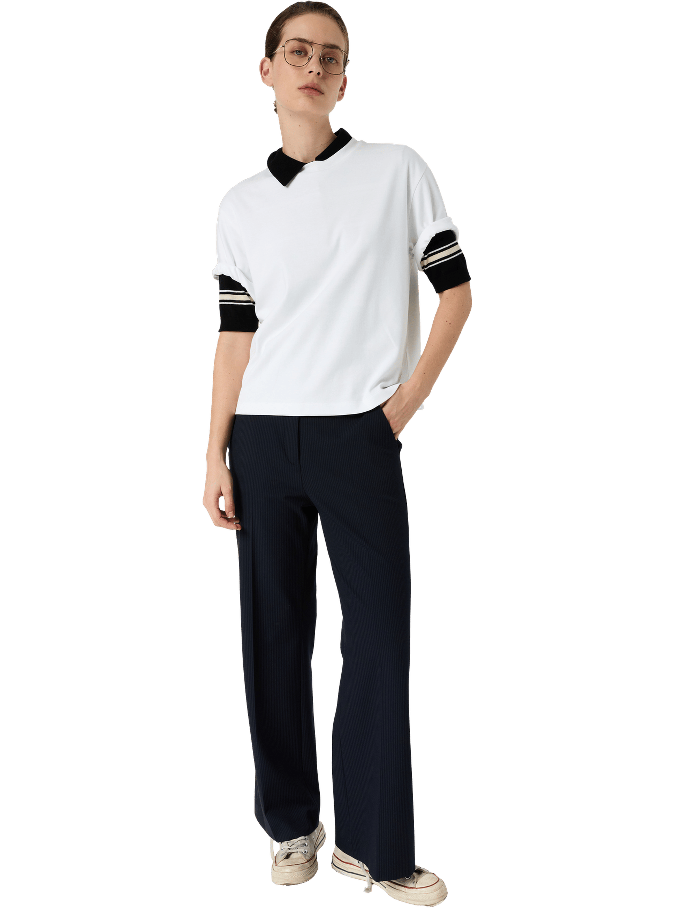 T-shirt uni en coton - mayae GERARD DAREL Blanc