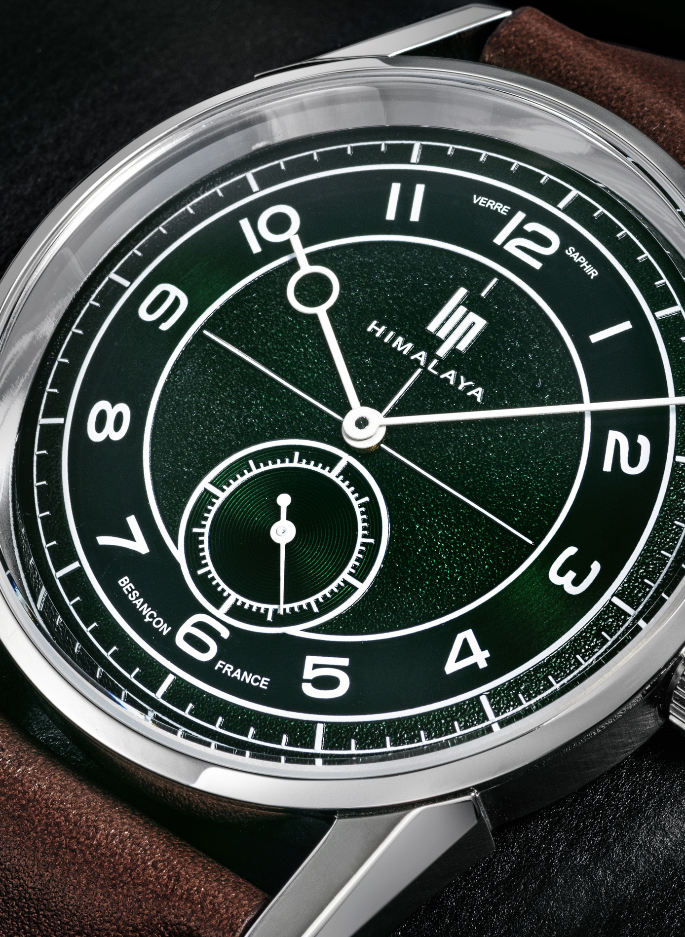 Montre quartz bracelet en cuir LIP Vert