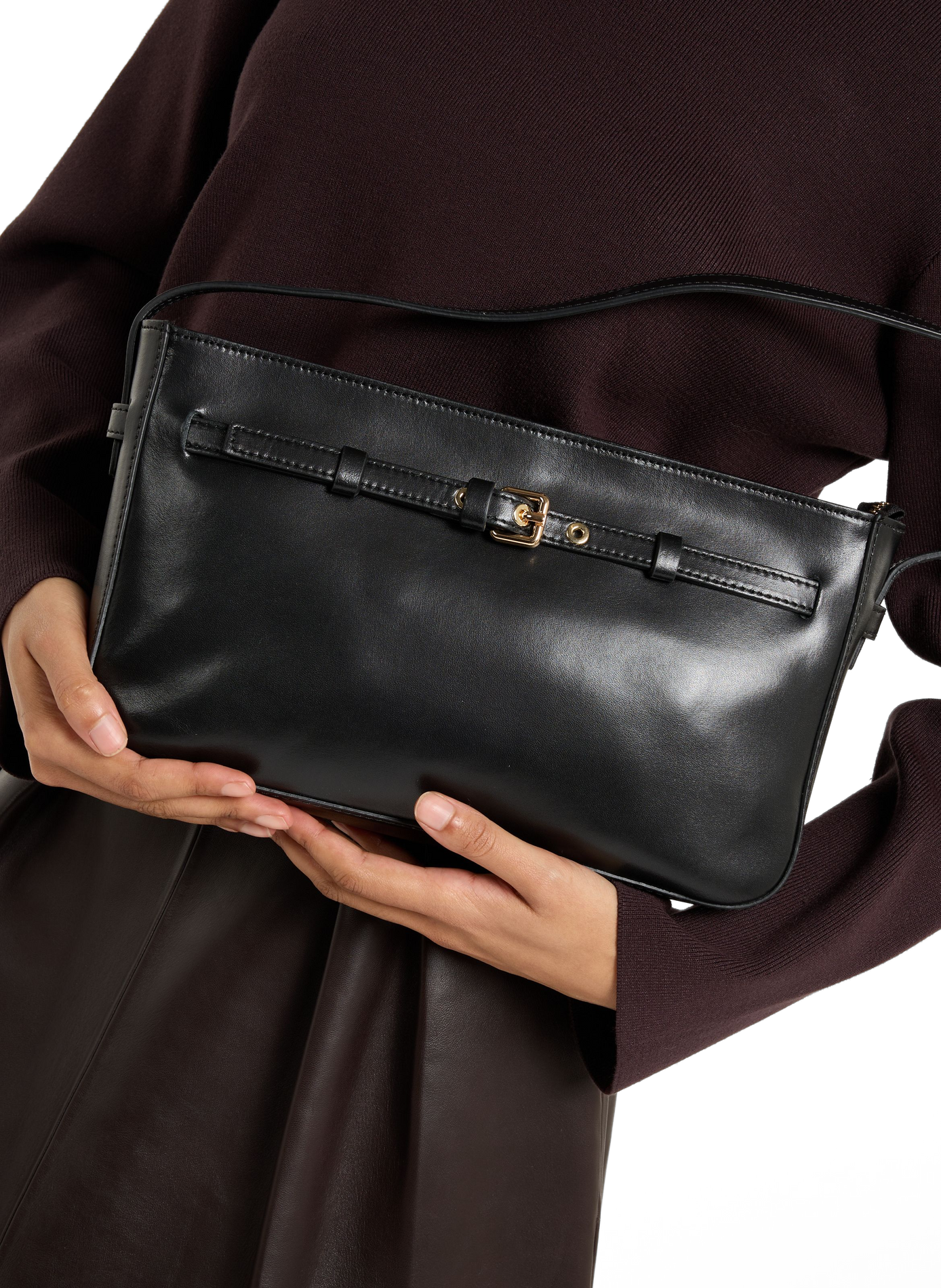 Sac épaule Hava en cuir SAISON 1865 Noir