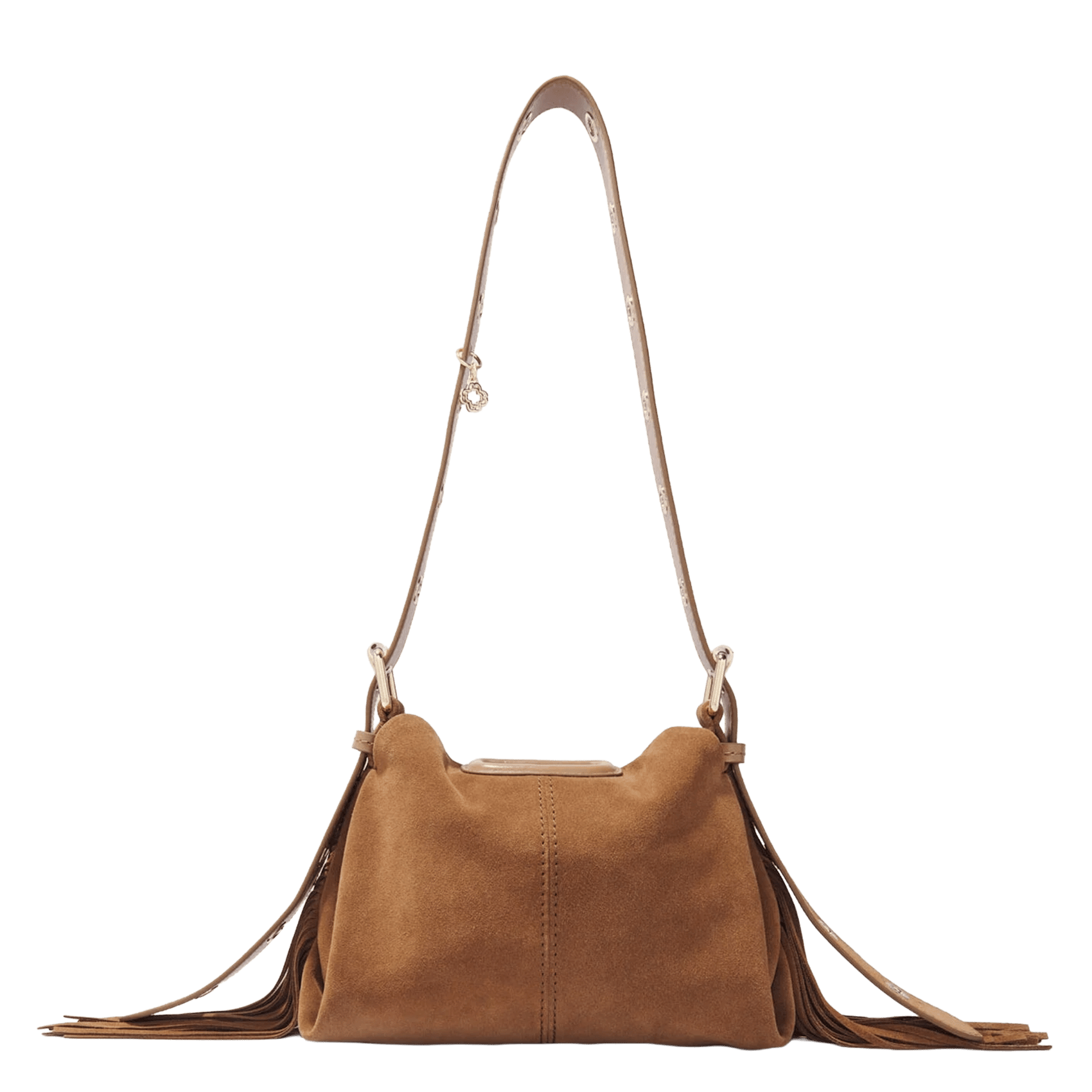 Sac bandoulière en cuir miss m mini MAJE Beige