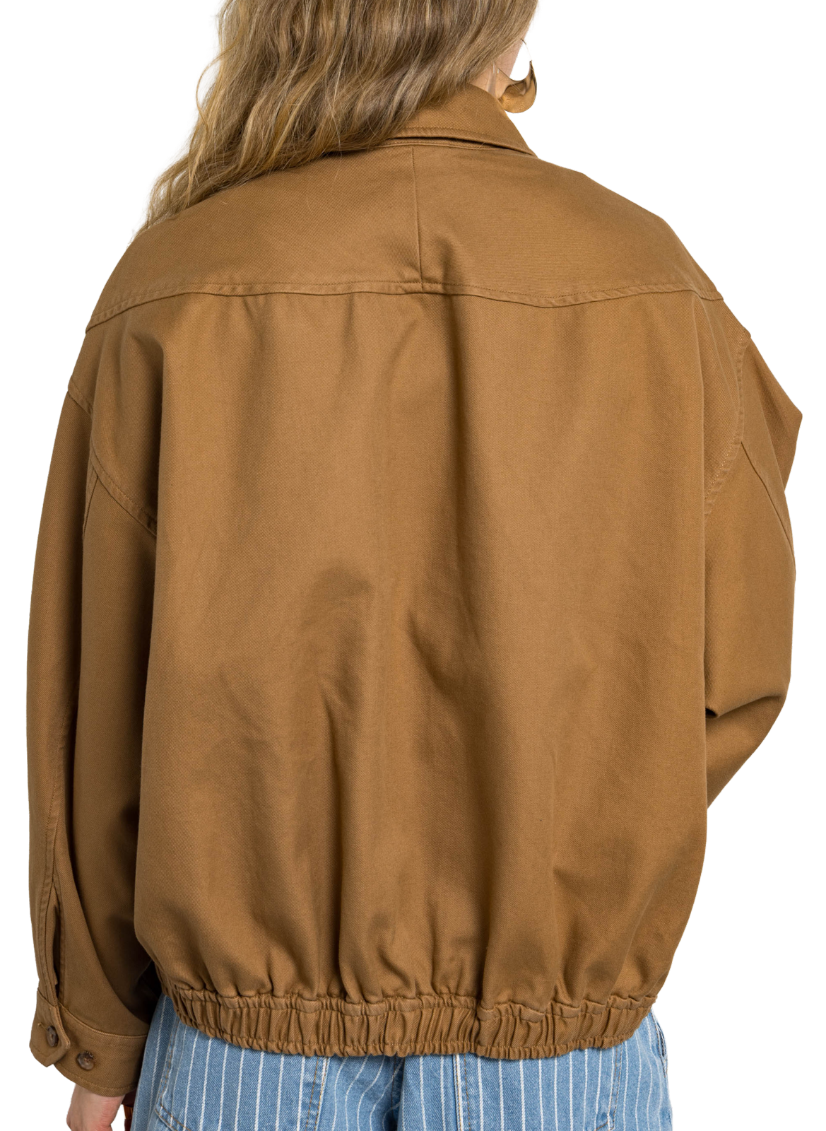 Blouson ample col classique en coton POLO RALPH LAUREN Beige