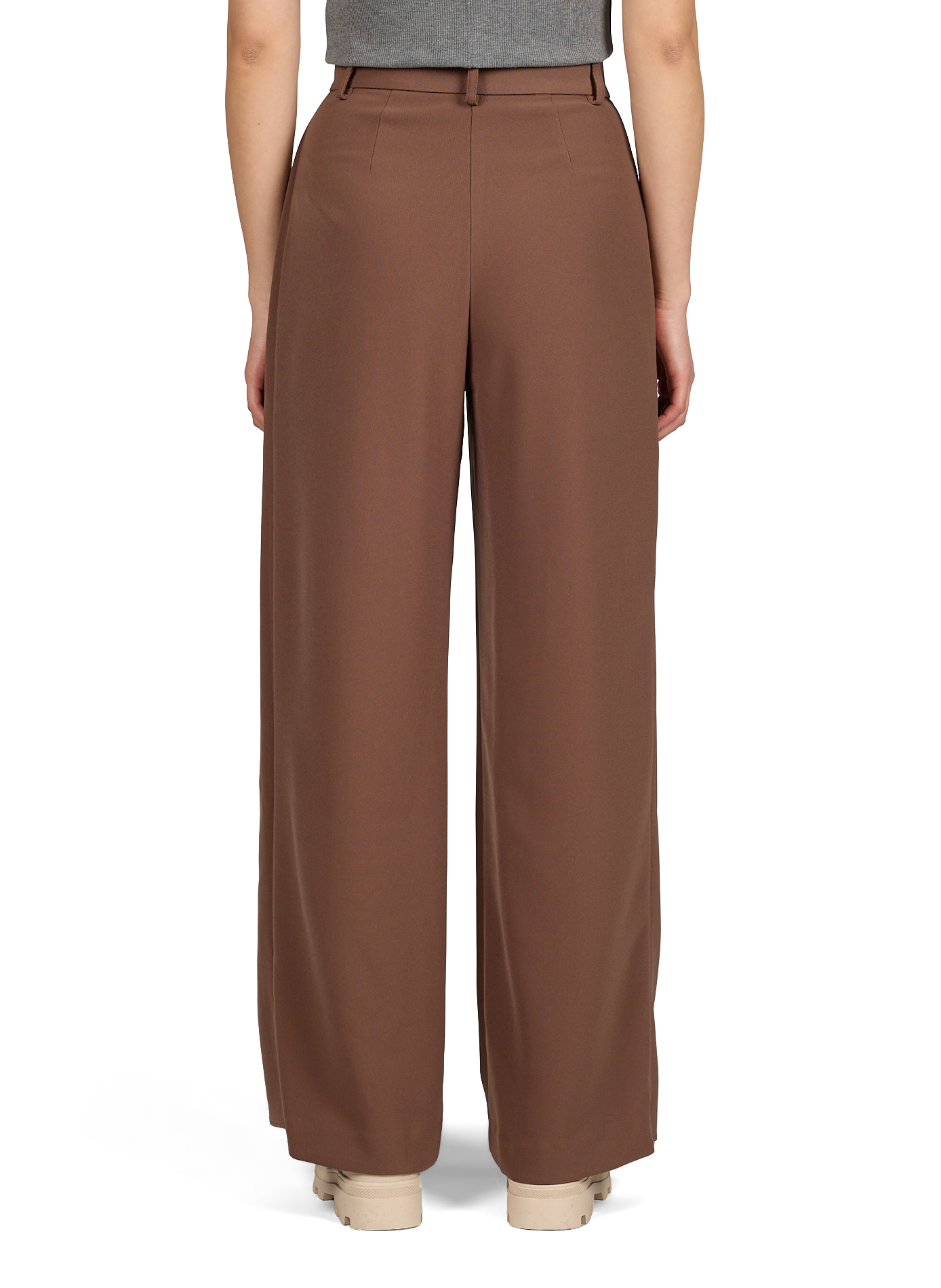 Wide pleated trousers TOPSHOP Beige