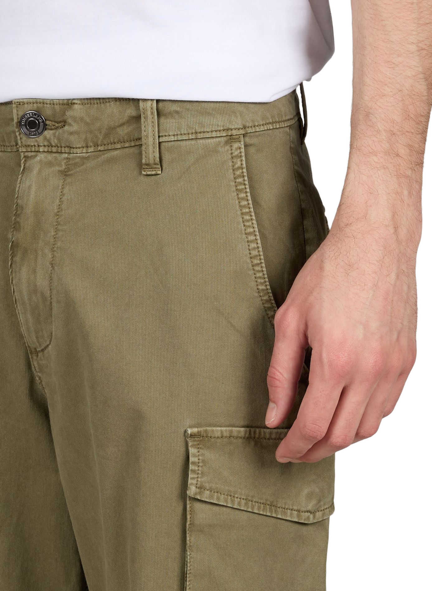 Pantalon cargo droit uni TIMBERLAND Kaki