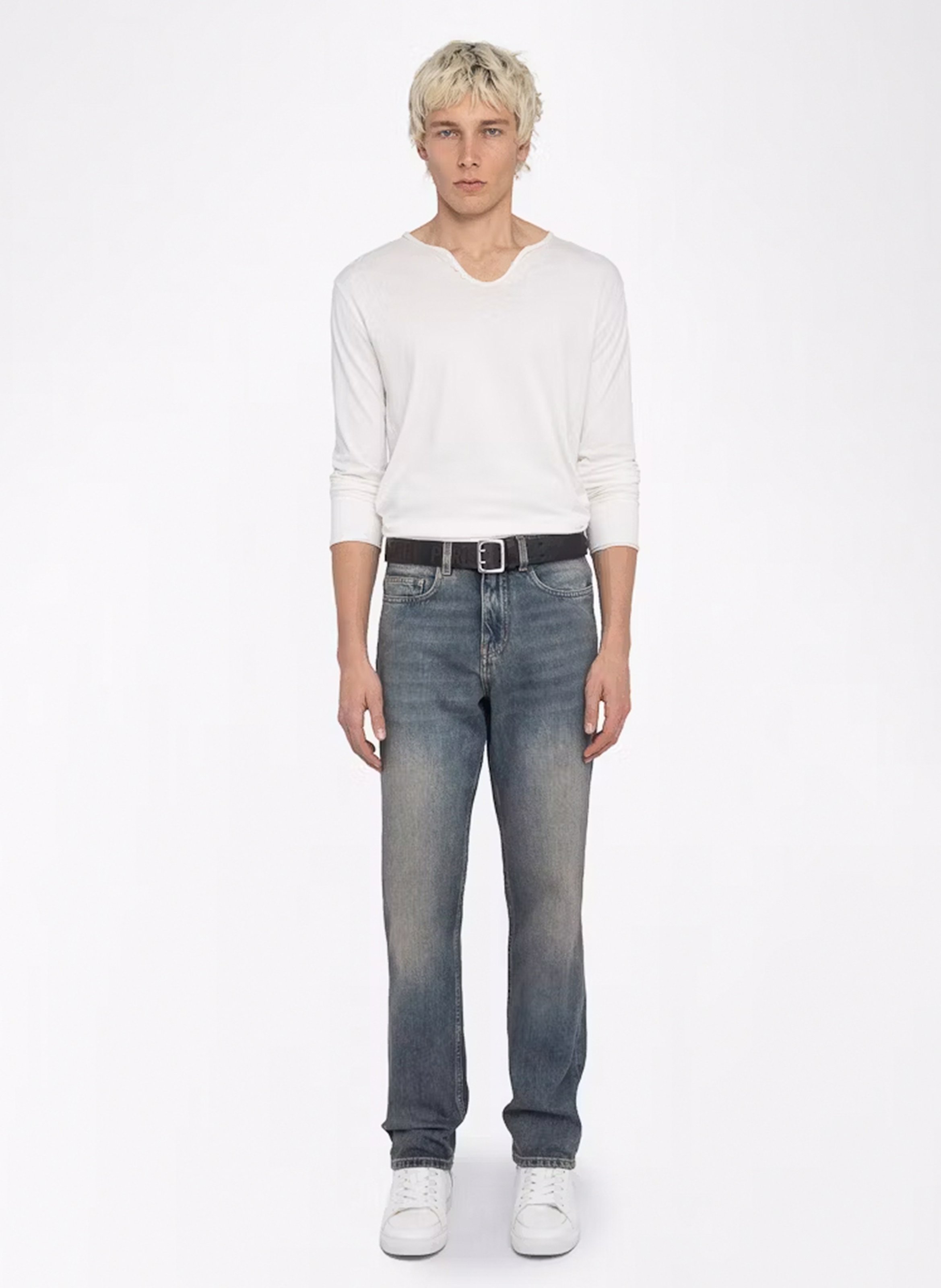 Jean droit en coton john ZADIG&VOLTAIRE Bleu