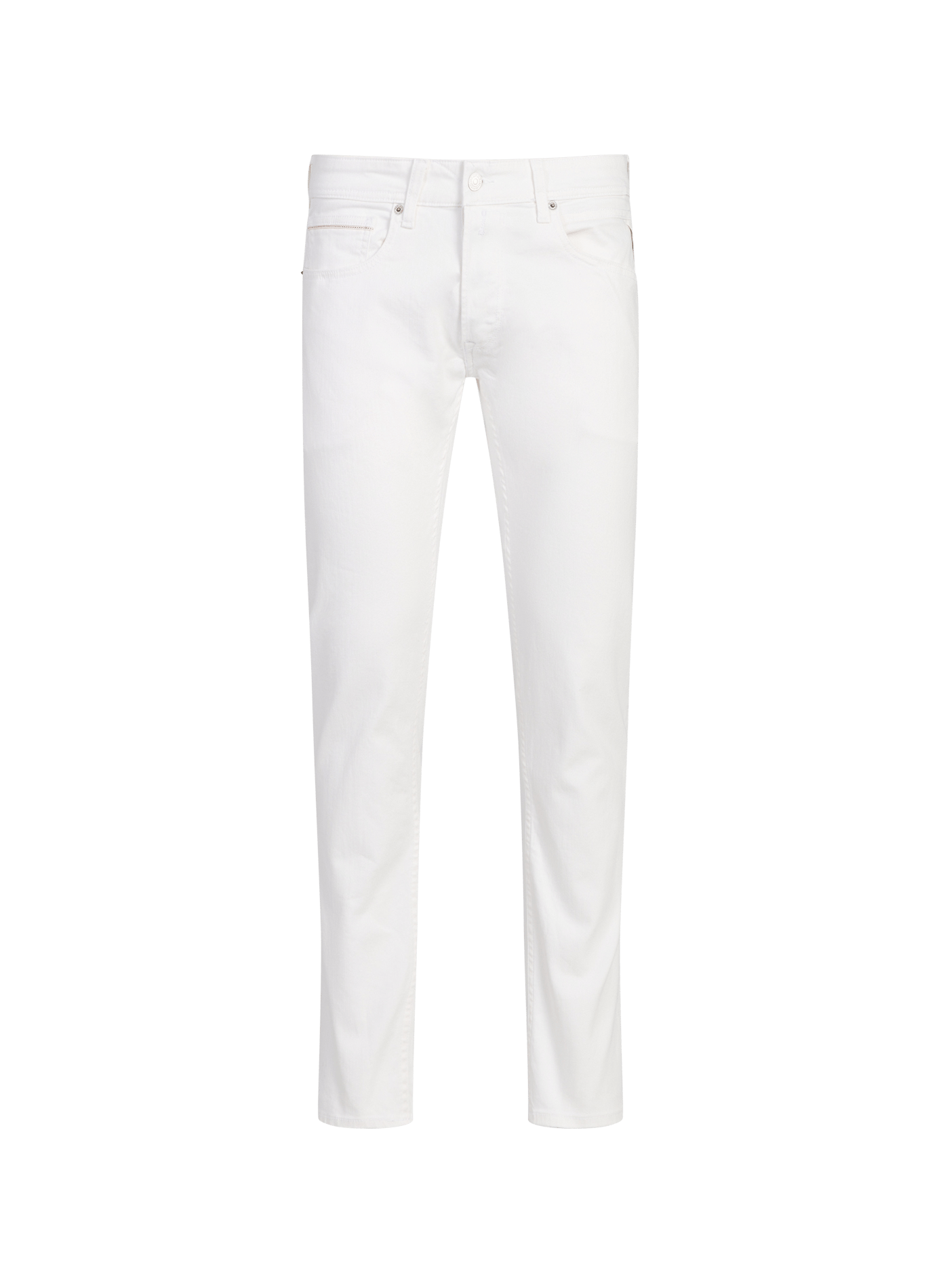 Rechte jeans van gemengd katoen REPLAY Wit