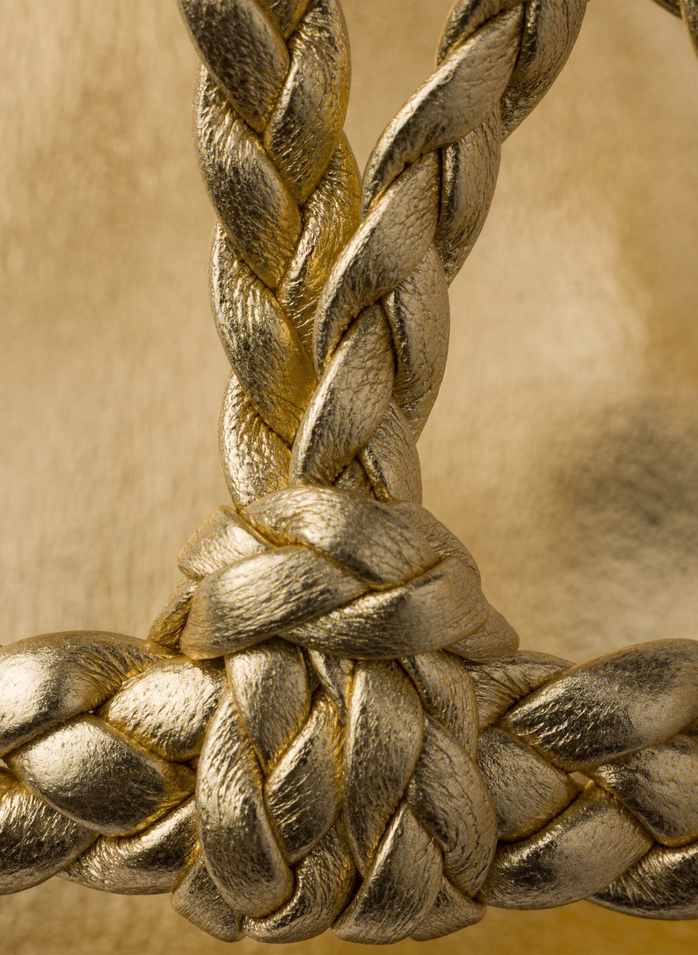 Sandales plates en cuir nappa mordoré PRADA Argent